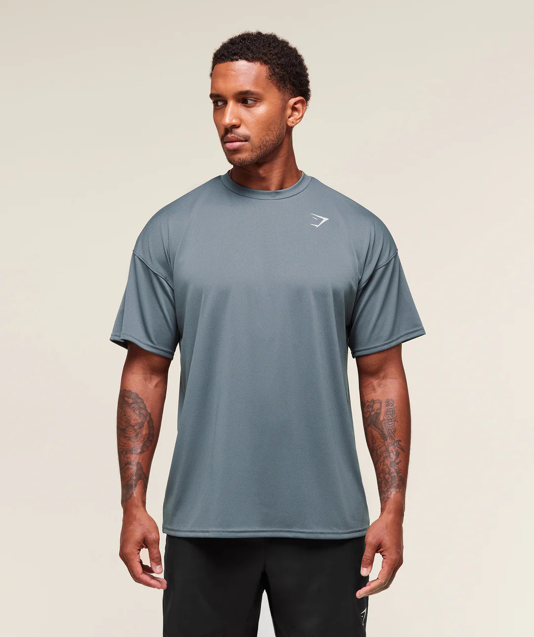 Gymshark Oversized Performance T-Shirt 'Iron Blue'