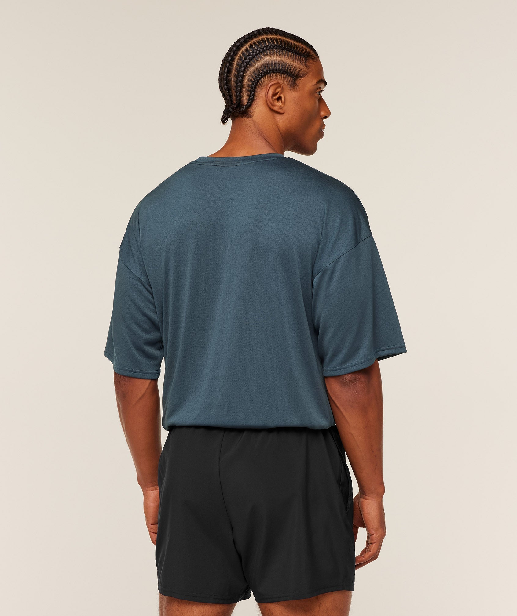 Gymshark Arrival Oversized T-Shirt 'GS Stealth Blue'