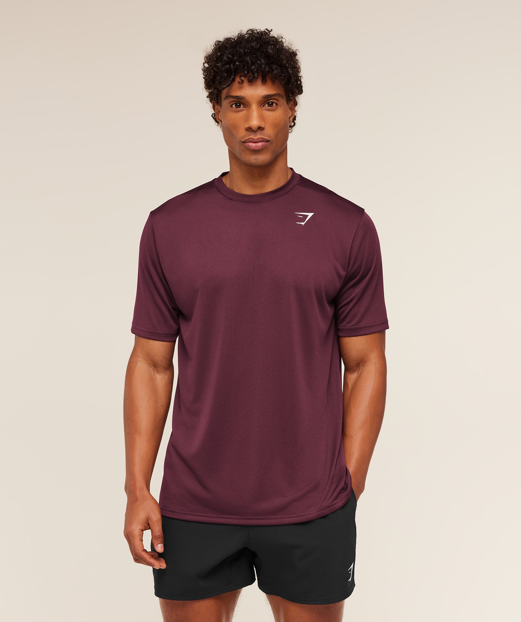 Gymshark Arrival T-Shirt 'GS Impact Burgundy'