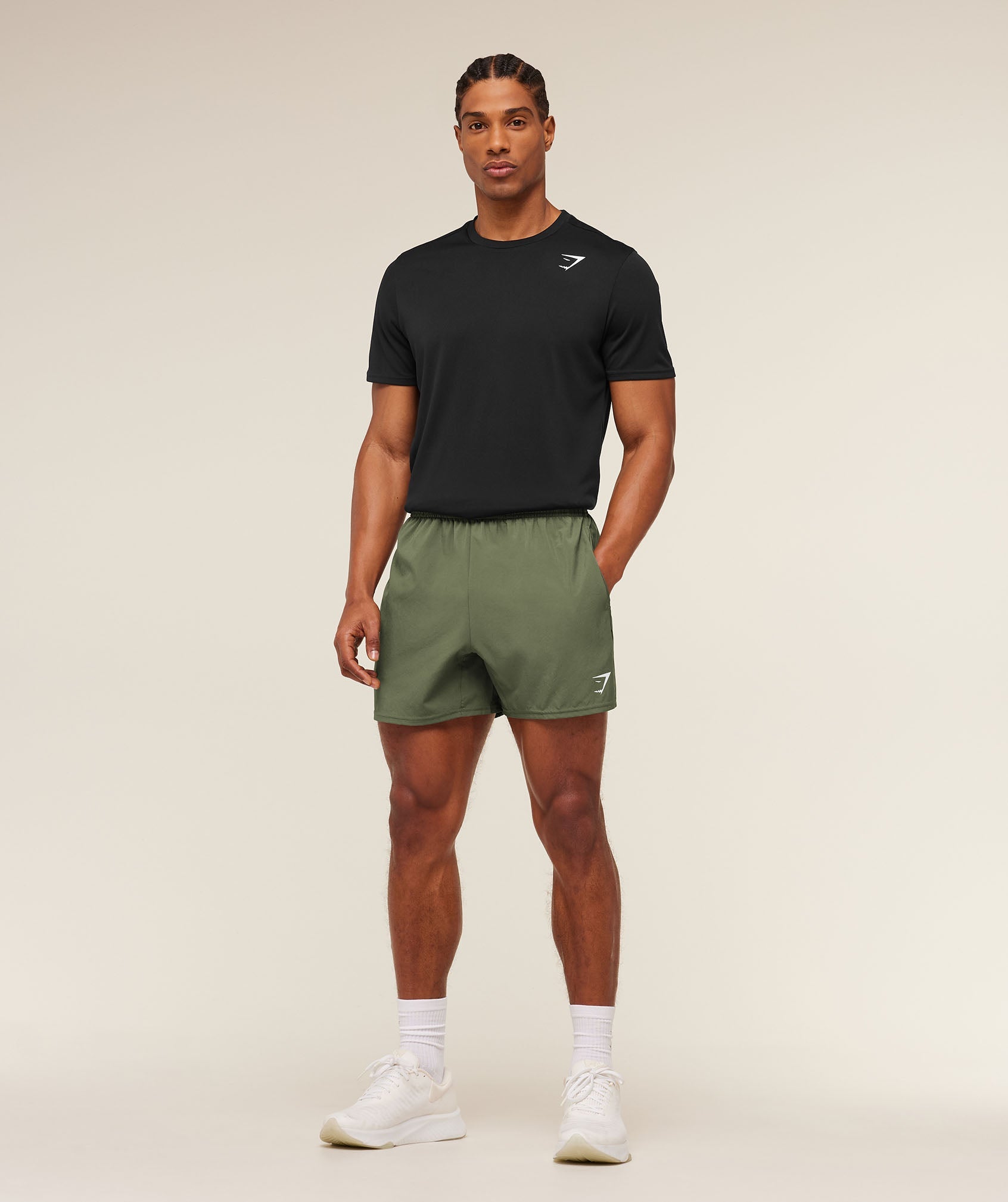 Gymshark Arrival 5" Shorts 'Core Olive'