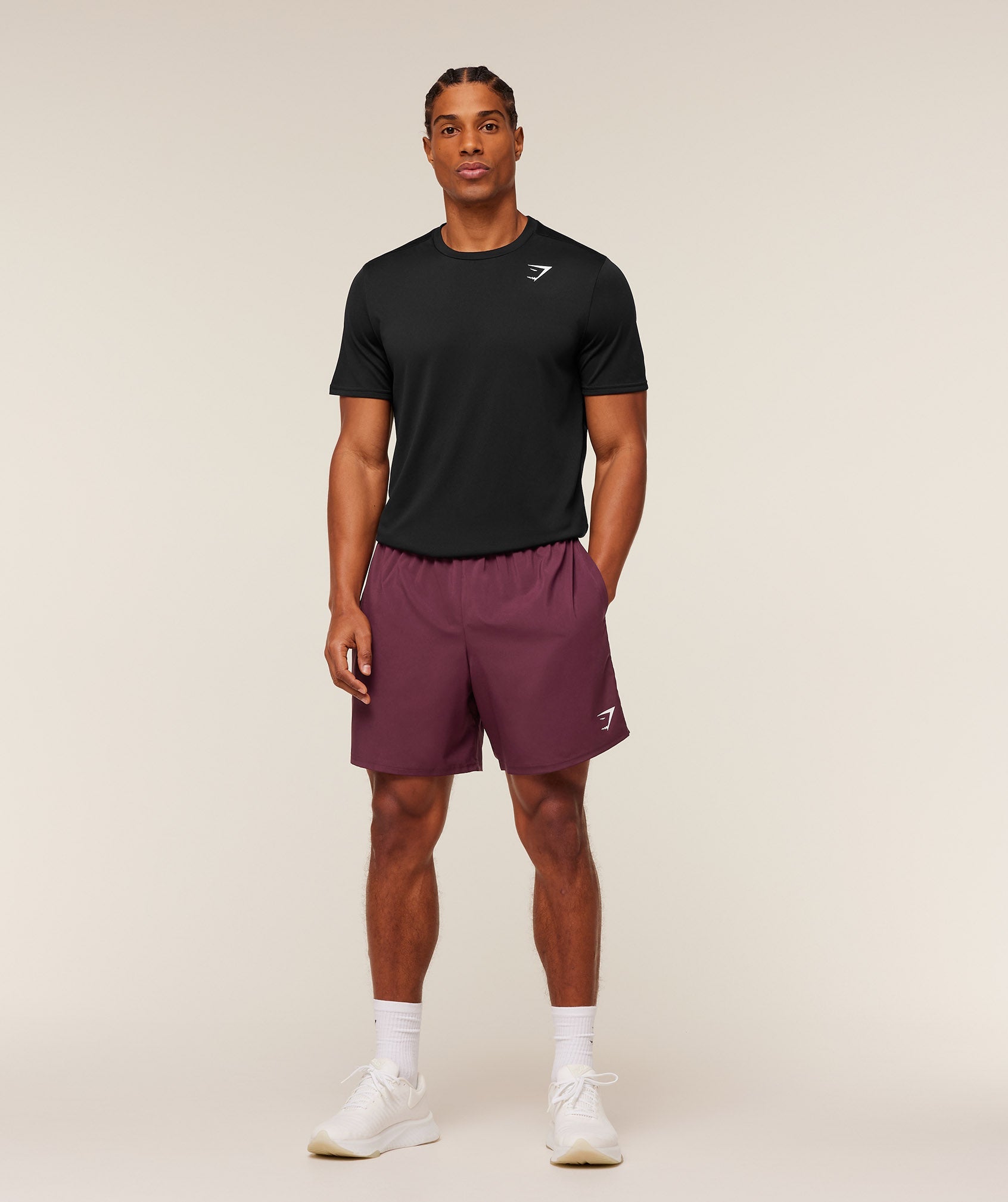 Gymshark Arrival 7" Shorts 'GS Impact Burgundy'