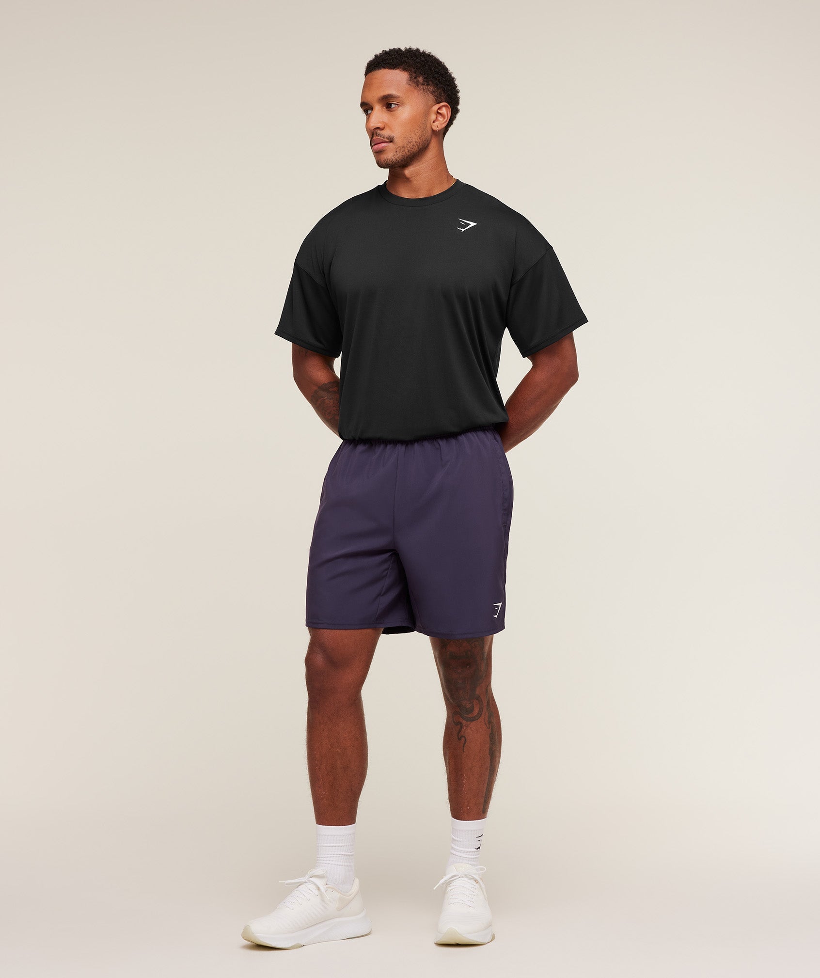 Gymshark Arrival 7" Shorts 'Midnight Purple'