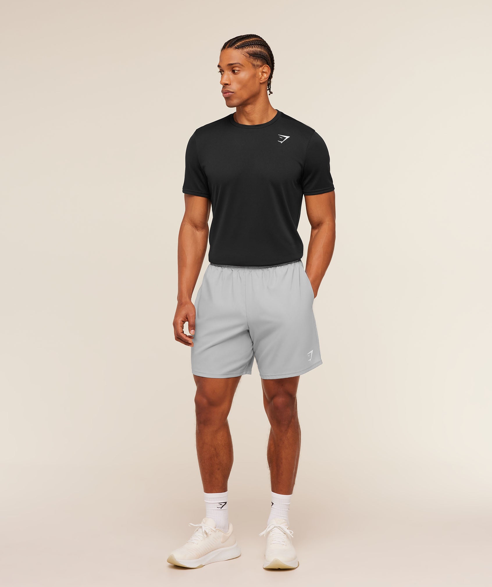 Gymshark Arrival 7" Shorts 'Stratus Grey'