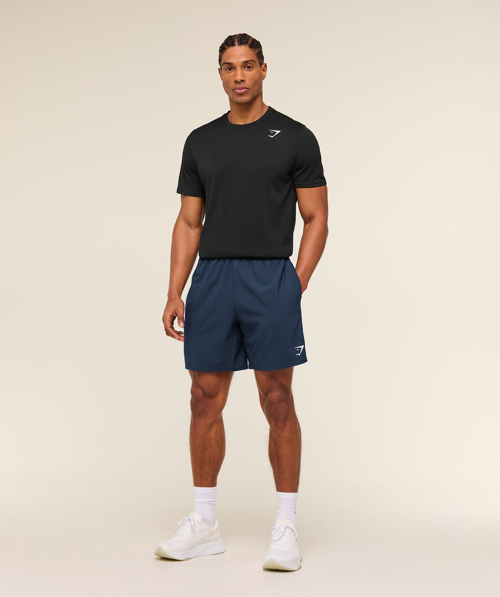 Gymshark Arrival 7" Shorts 'Navy'