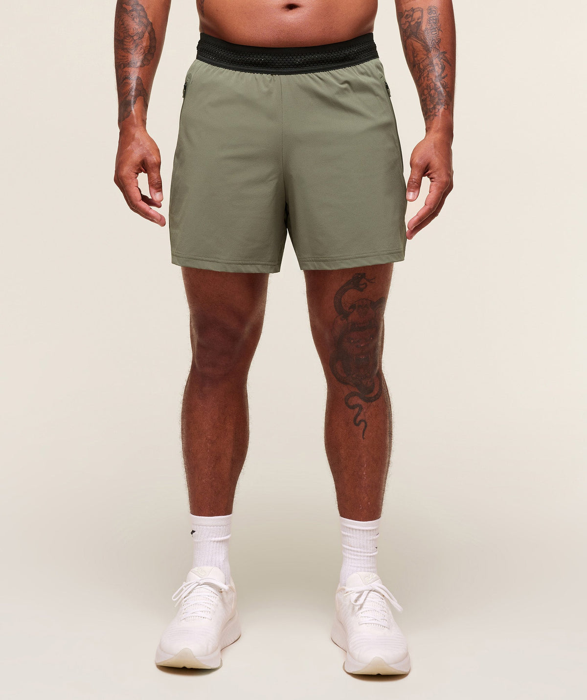 Gymshark Fit Elite 5" Shorts 'Base Green'