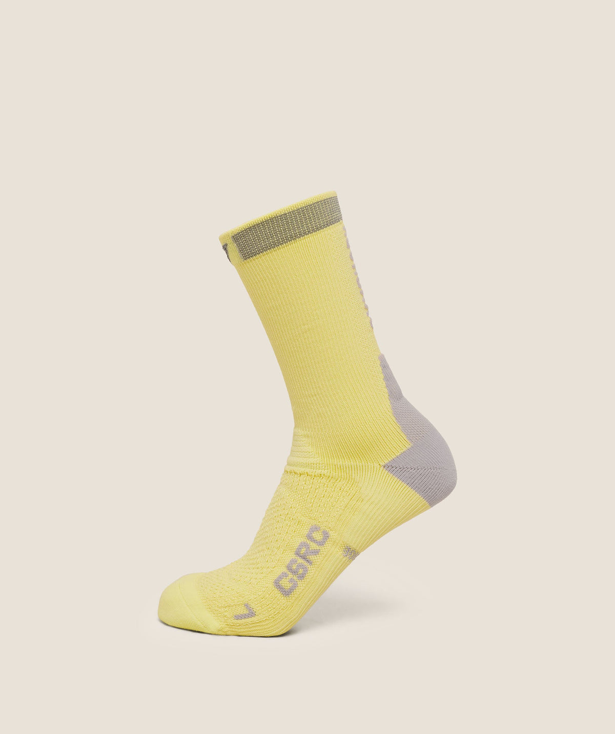 Gymshark Running Elite Crew Sock Single 'Sorbet Yellow'