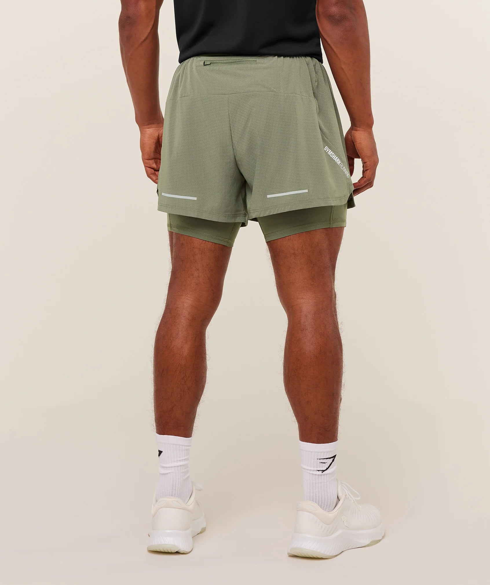 Gymshark Running 4" 2in1 Shorts 'Base Green'
