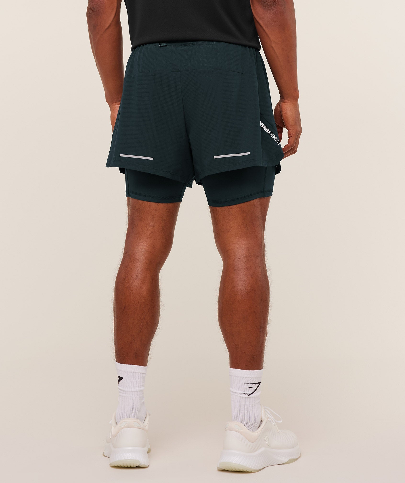 Gymshark Running 4" 2in1 Shorts 'Deep Petrol Blue'