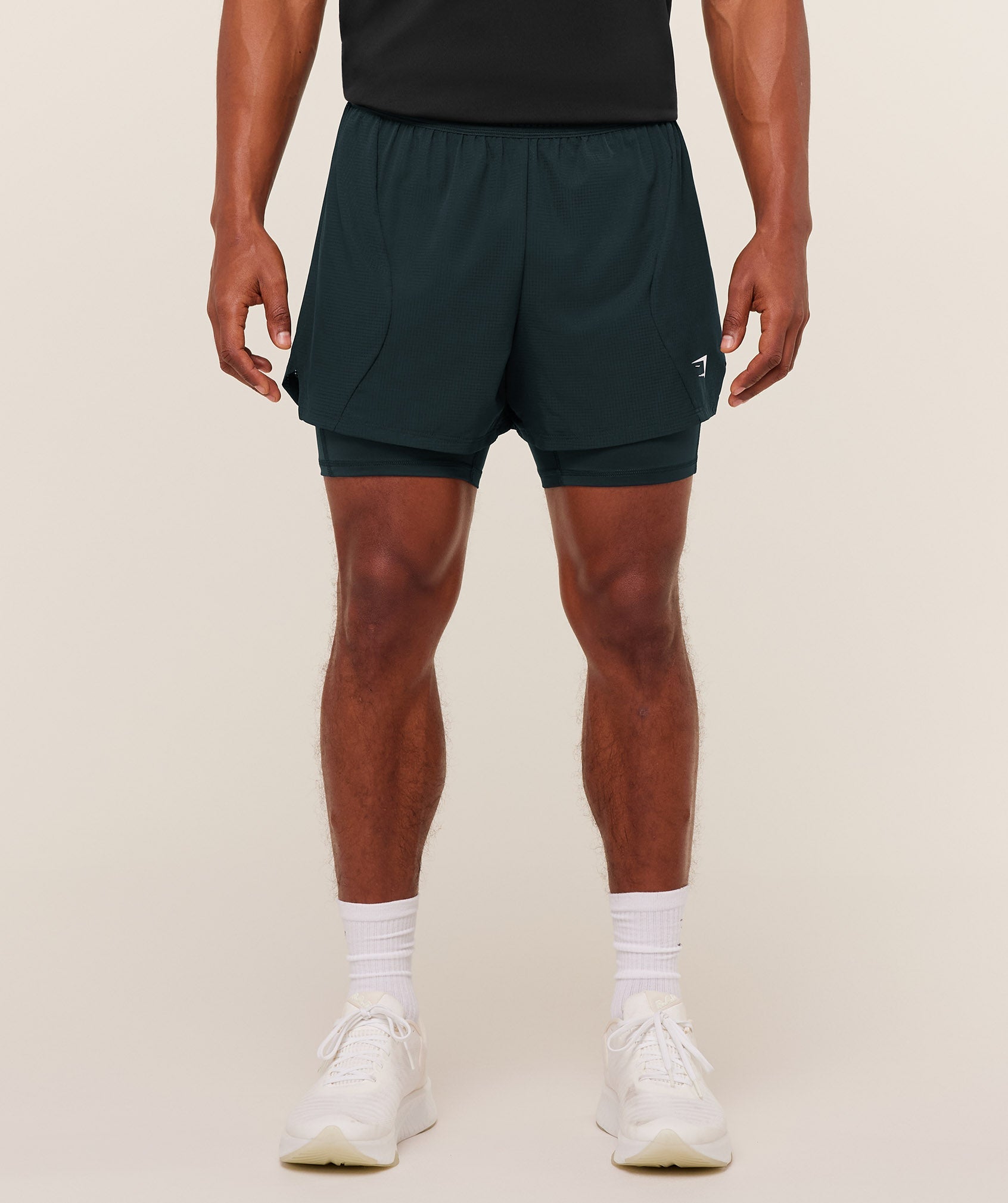 Gymshark Running 4" 2in1 Shorts 'Deep Petrol Blue'