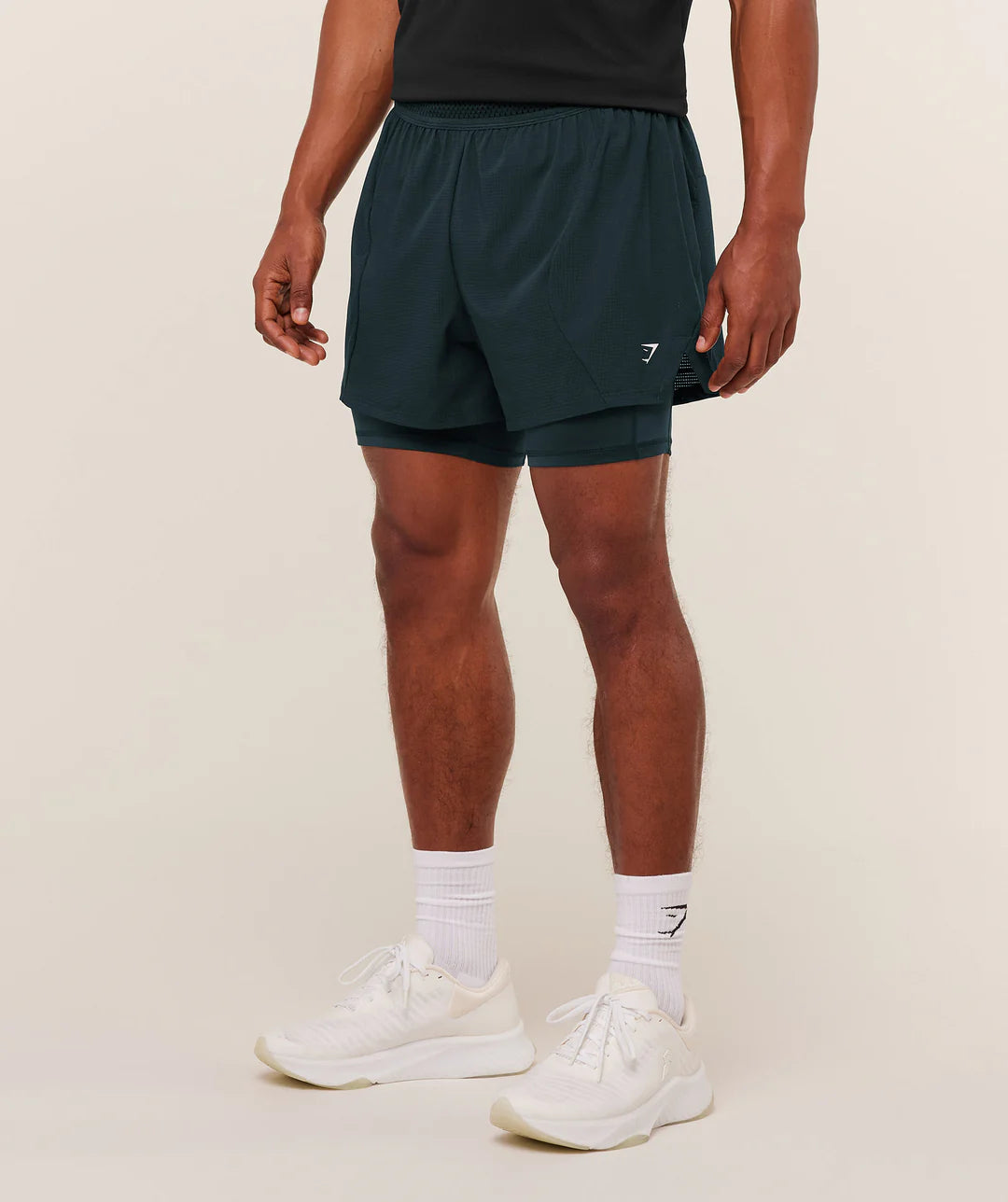 Gymshark Running 4" 2in1 Shorts 'Deep Petrol Blue'
