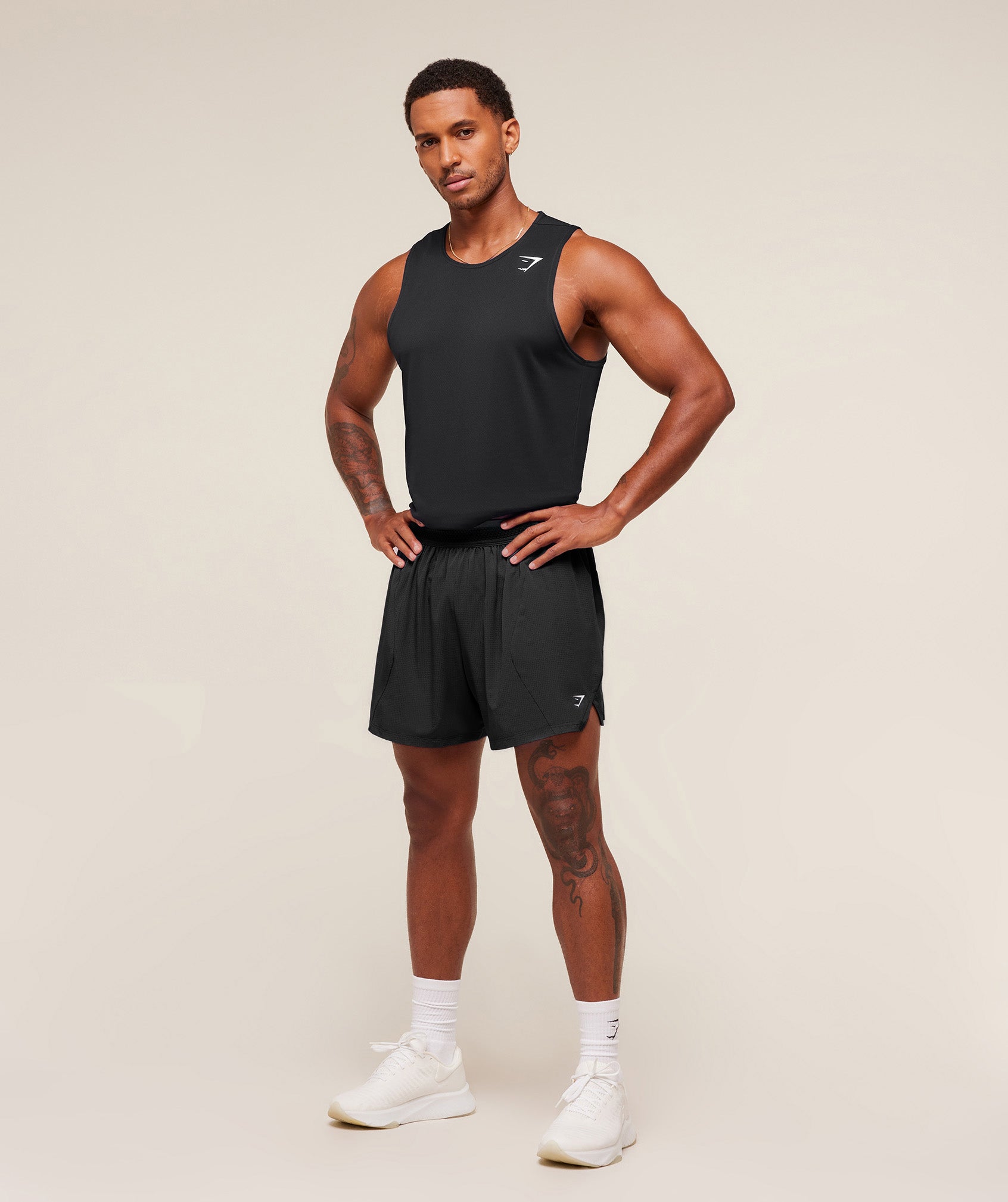 Gymshark Running 5" Shorts 'Black'