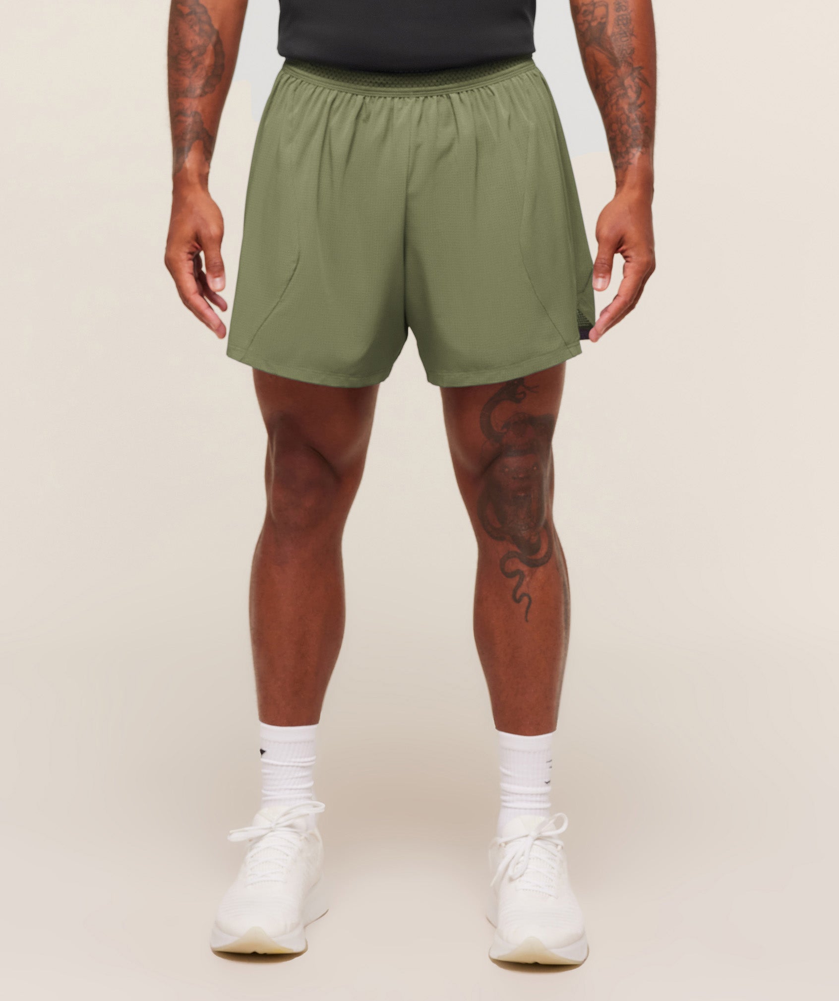 Gymshark Running 5" Shorts 'GS Grounded Green'