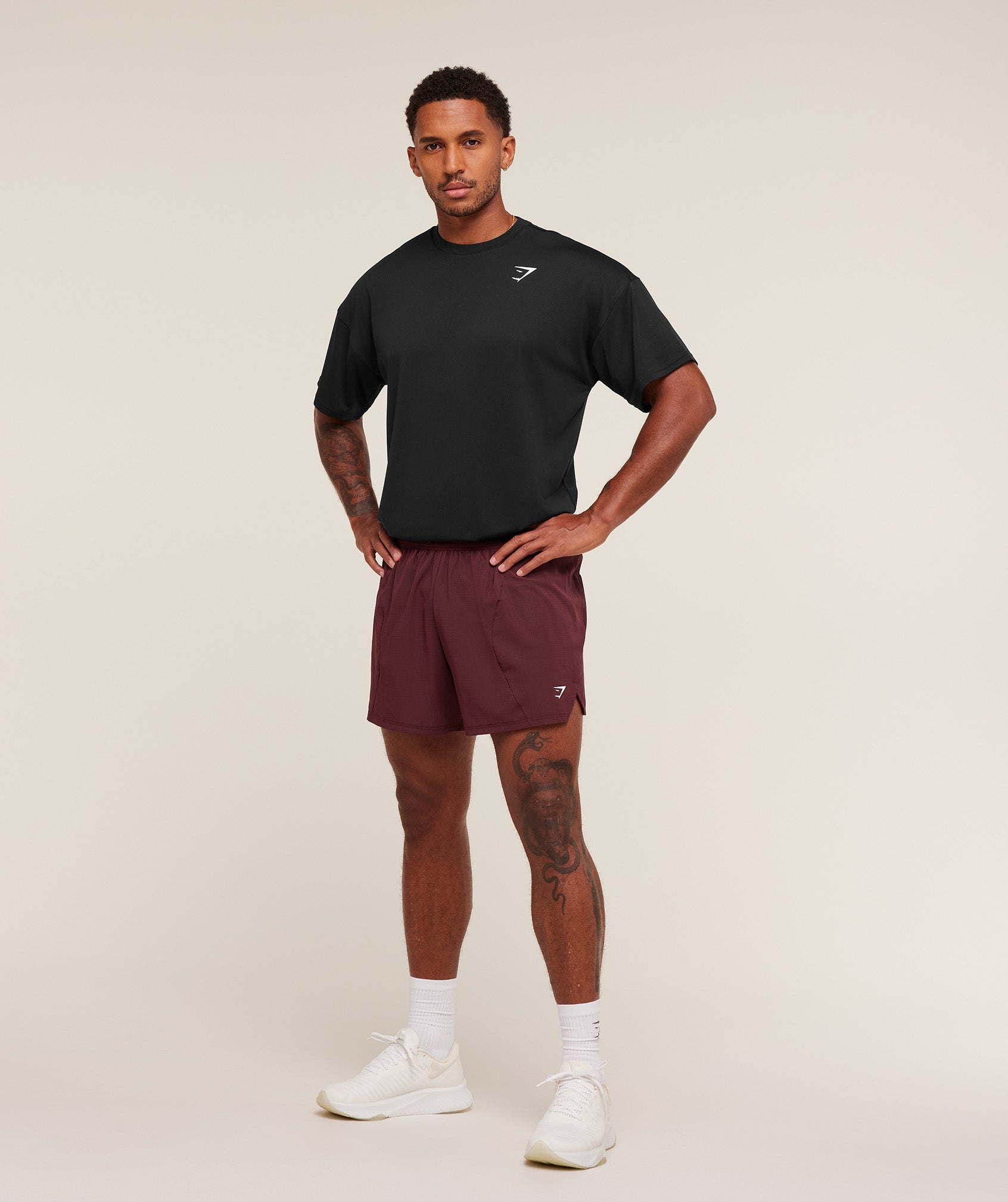 Gymshark Running 5" Shorts 'Rich Maroon'
