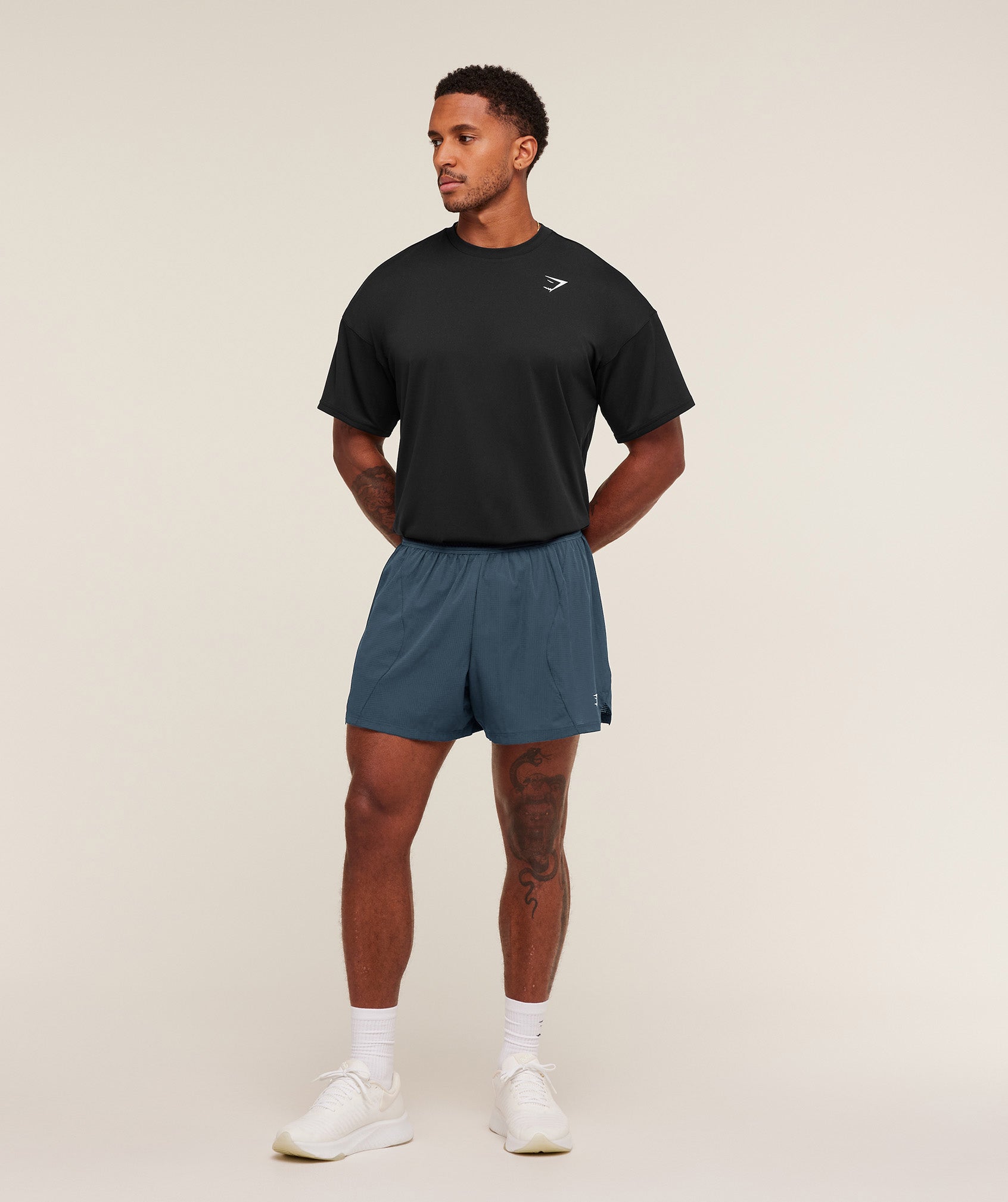 Gymshark Running 5" Shorts 'GS Stealth Blue'