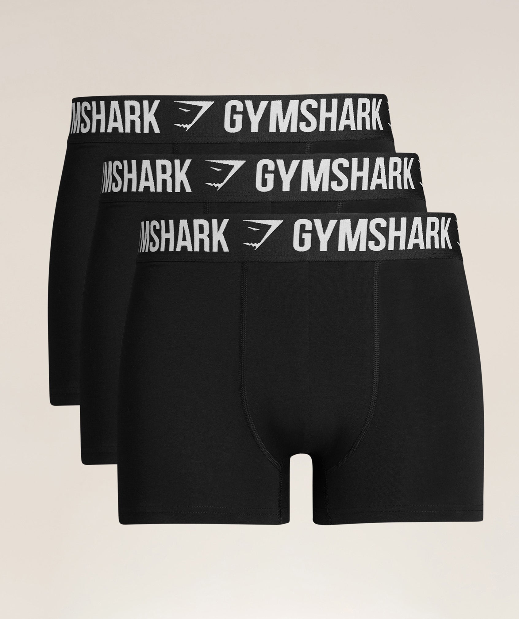 Gymshark Boxer Brief 3PK 'Black'