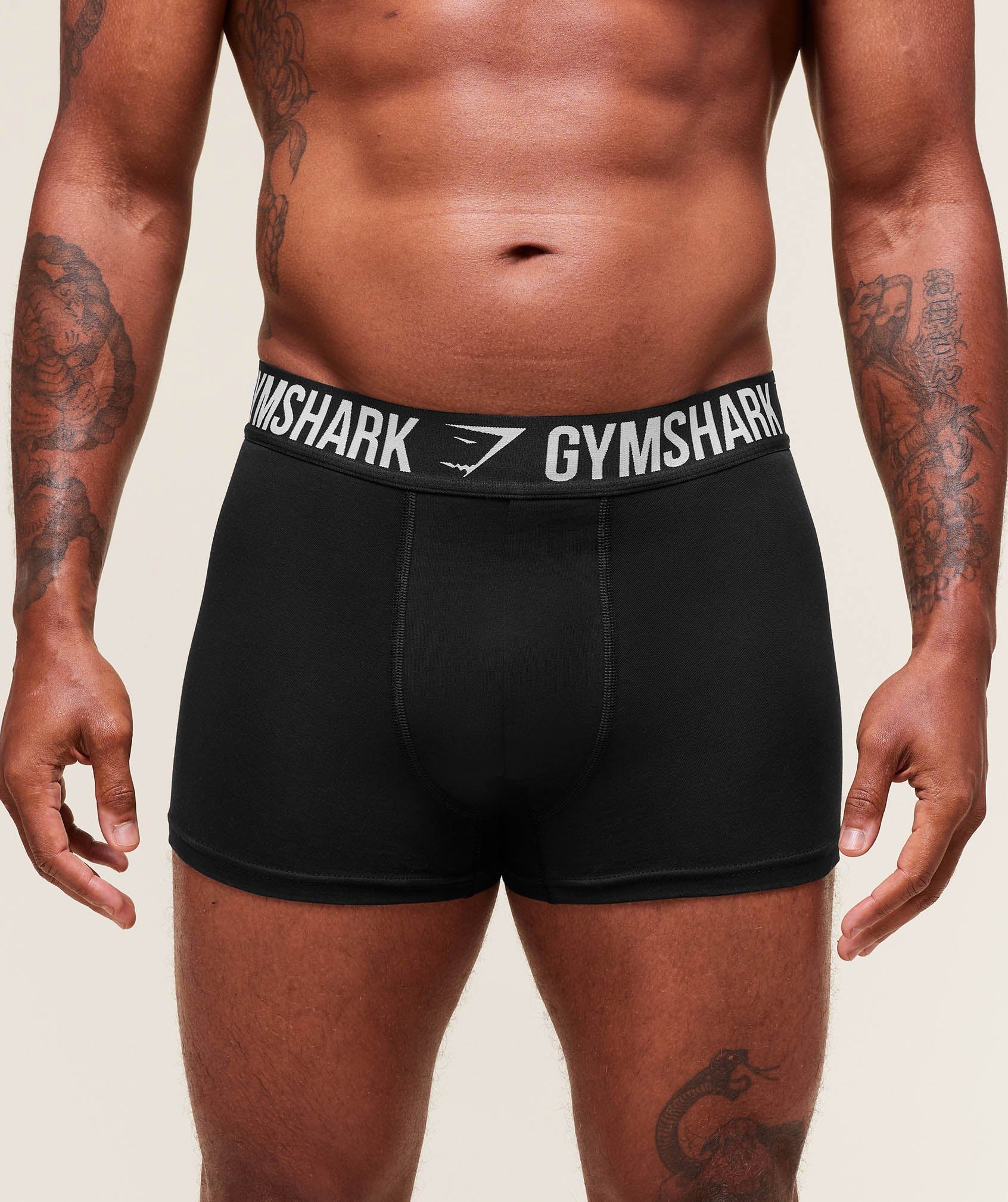 Gymshark Boxer Brief 3PK 'Black'