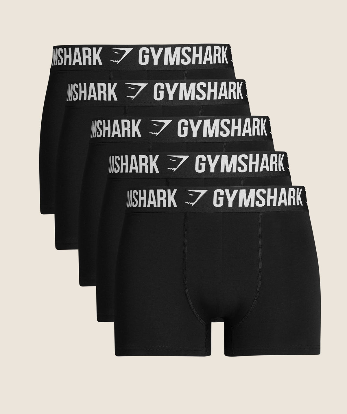 Gymshark Boxer Brief 5PK 'Black'