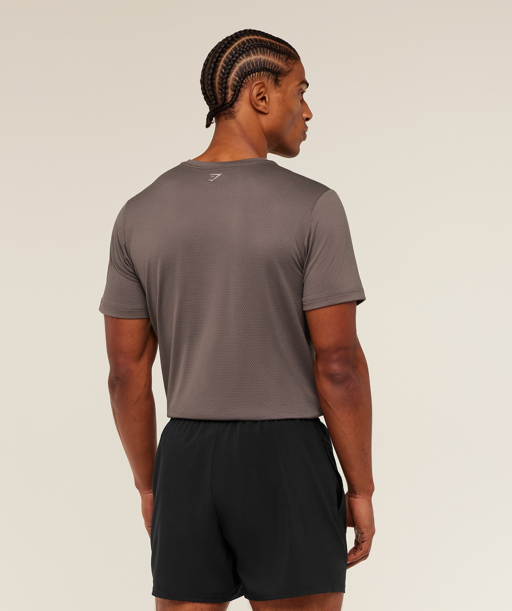 Gymshark Built For More T-Shirt 'Cool Brown'