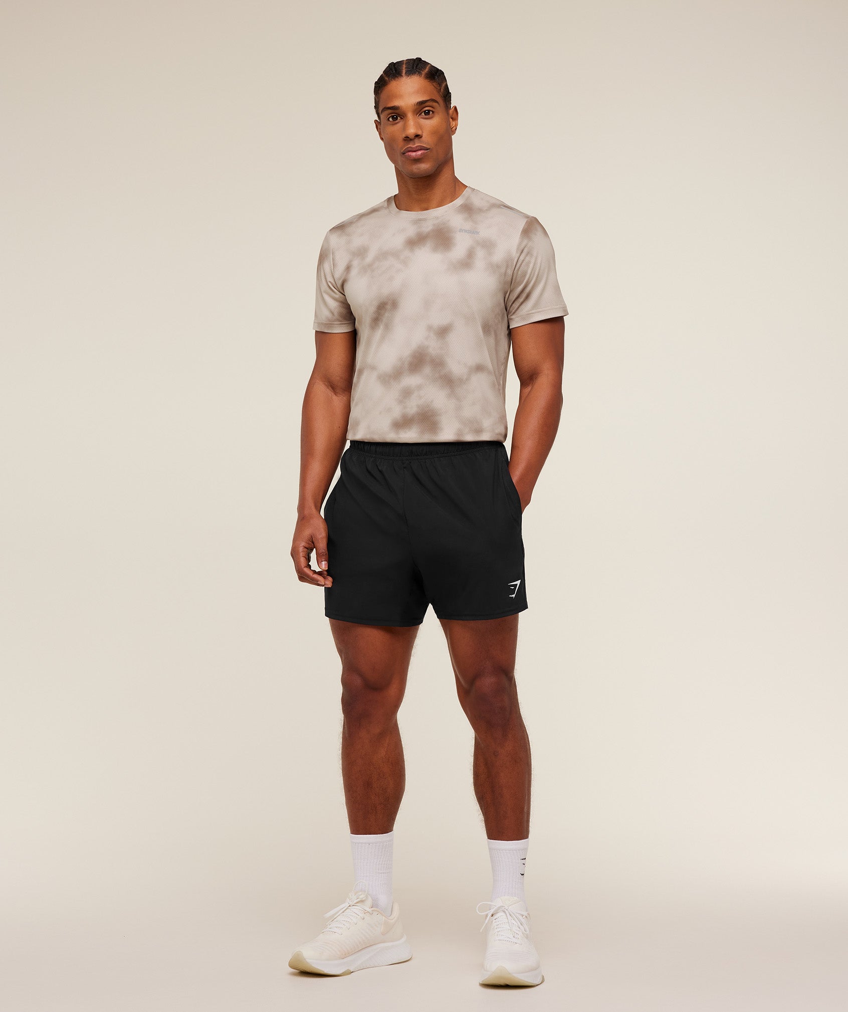 Gymshark Built For More T-Shirt 'Pebble Grey'