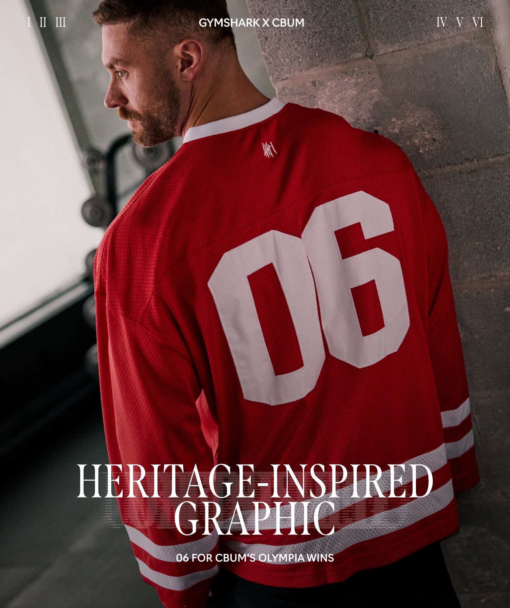 Gymshark x CBUM Hockey Jersey 'Crimson Red'