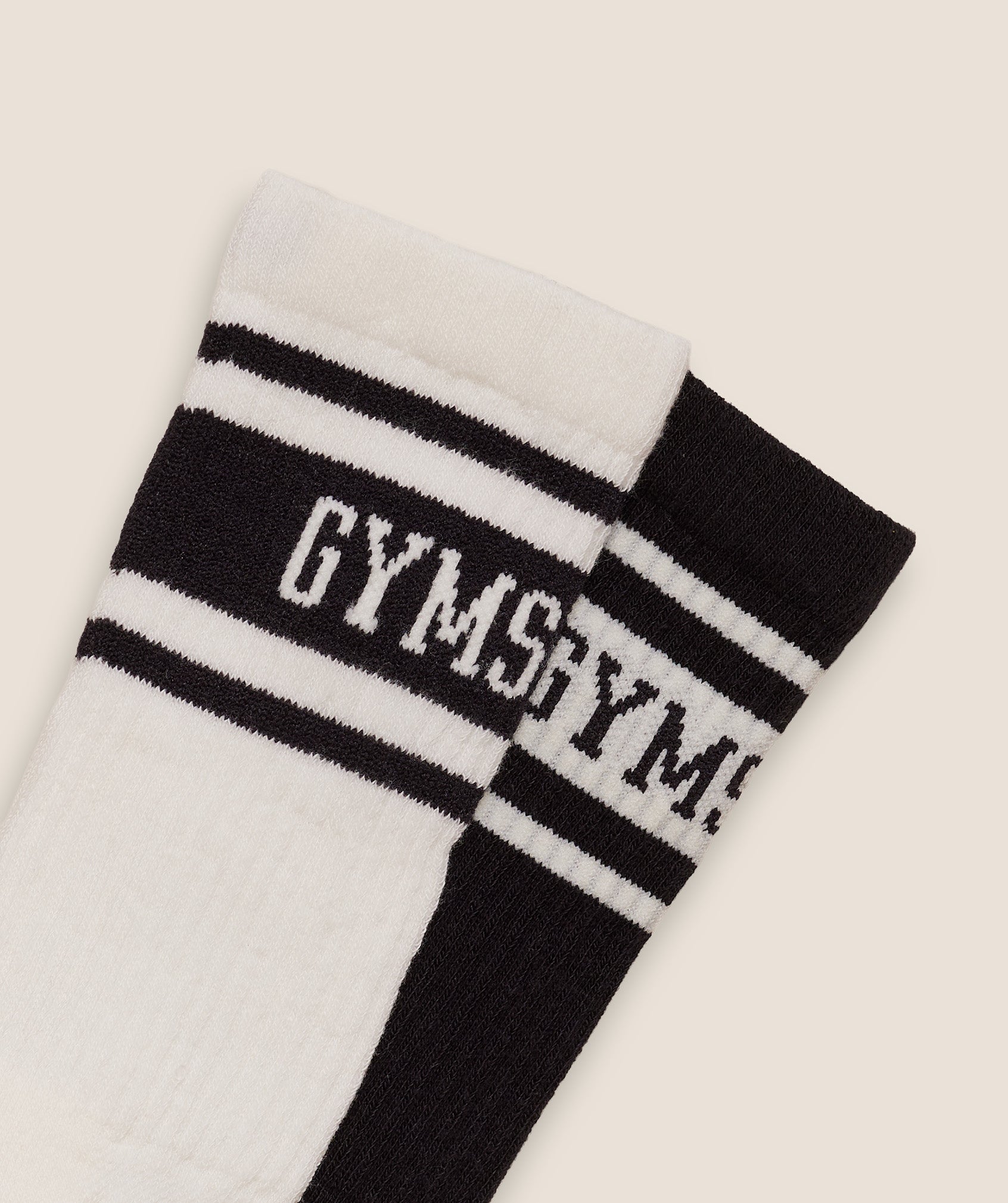 Gymshark Collegiate Crew Sock 2pk 'Black'