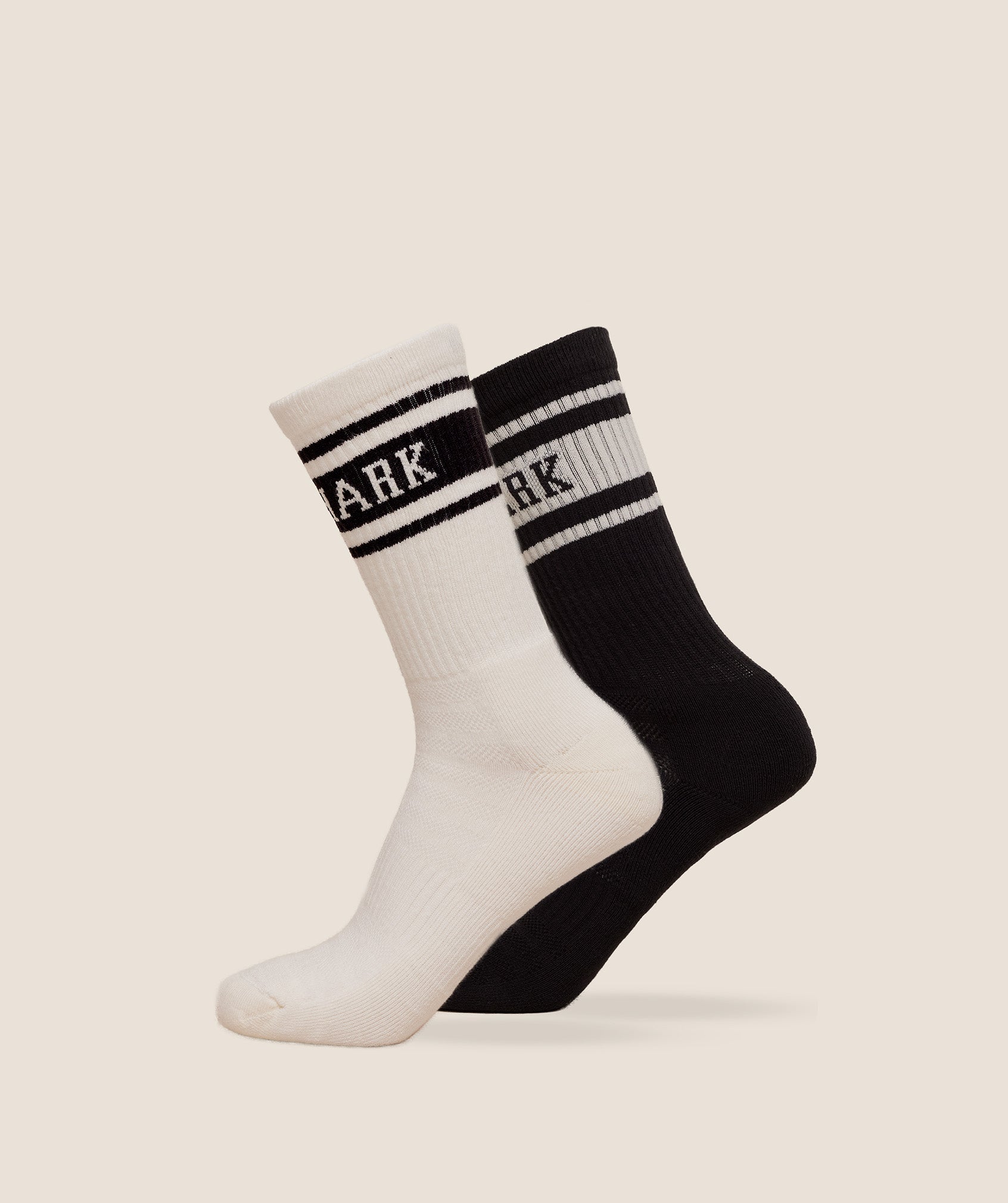 Gymshark Collegiate Crew Sock 2pk 'Black'