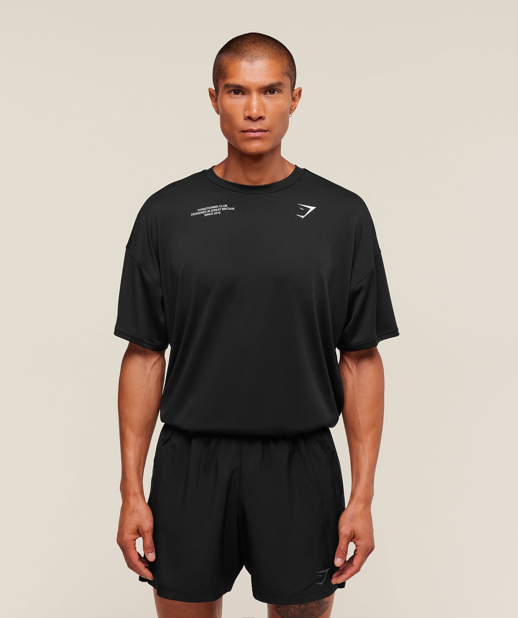 Gymshark Conditioning Club Oversized T-Shirt 'Black'