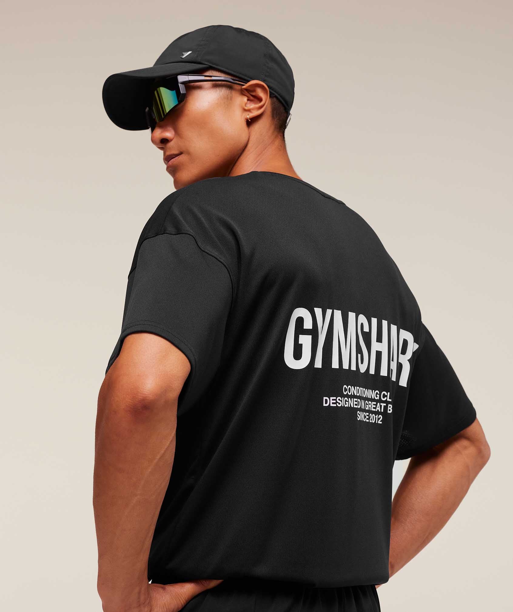 Gymshark Conditioning Club Oversized T-Shirt 'Black'