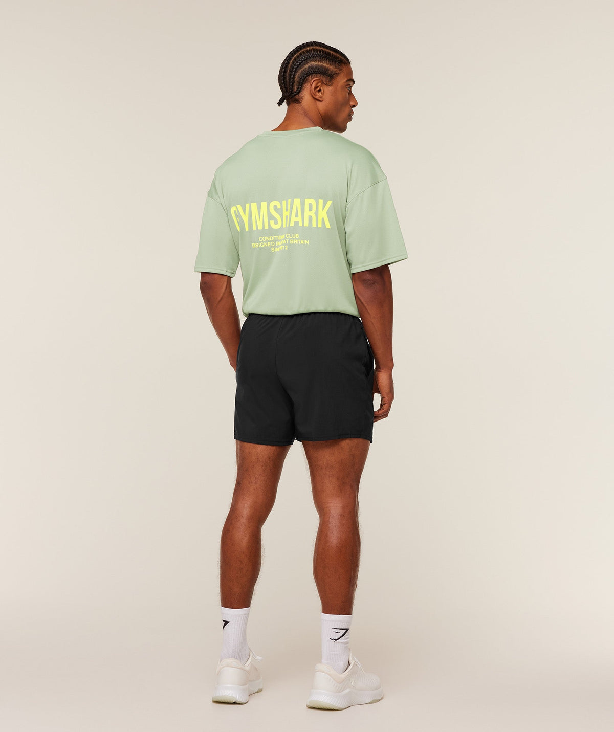 Gymshark Conditioning Club Oversized T-Shirt 'GS Haze Green GS Sorbet Yellow'