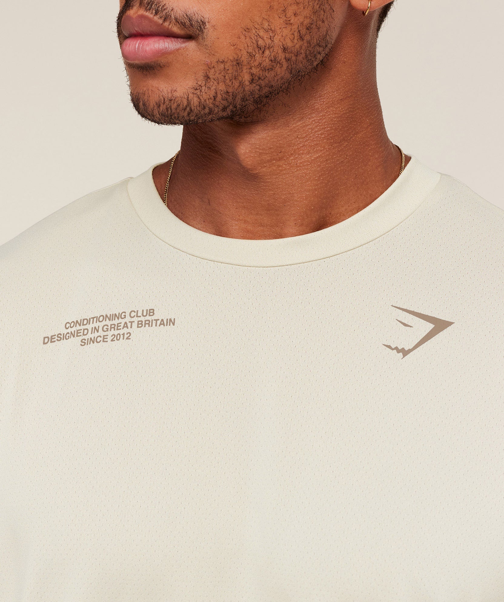 Gymshark Conditioning Club Oversized T-Shirt 'Pebble Grey/Cement Brown'