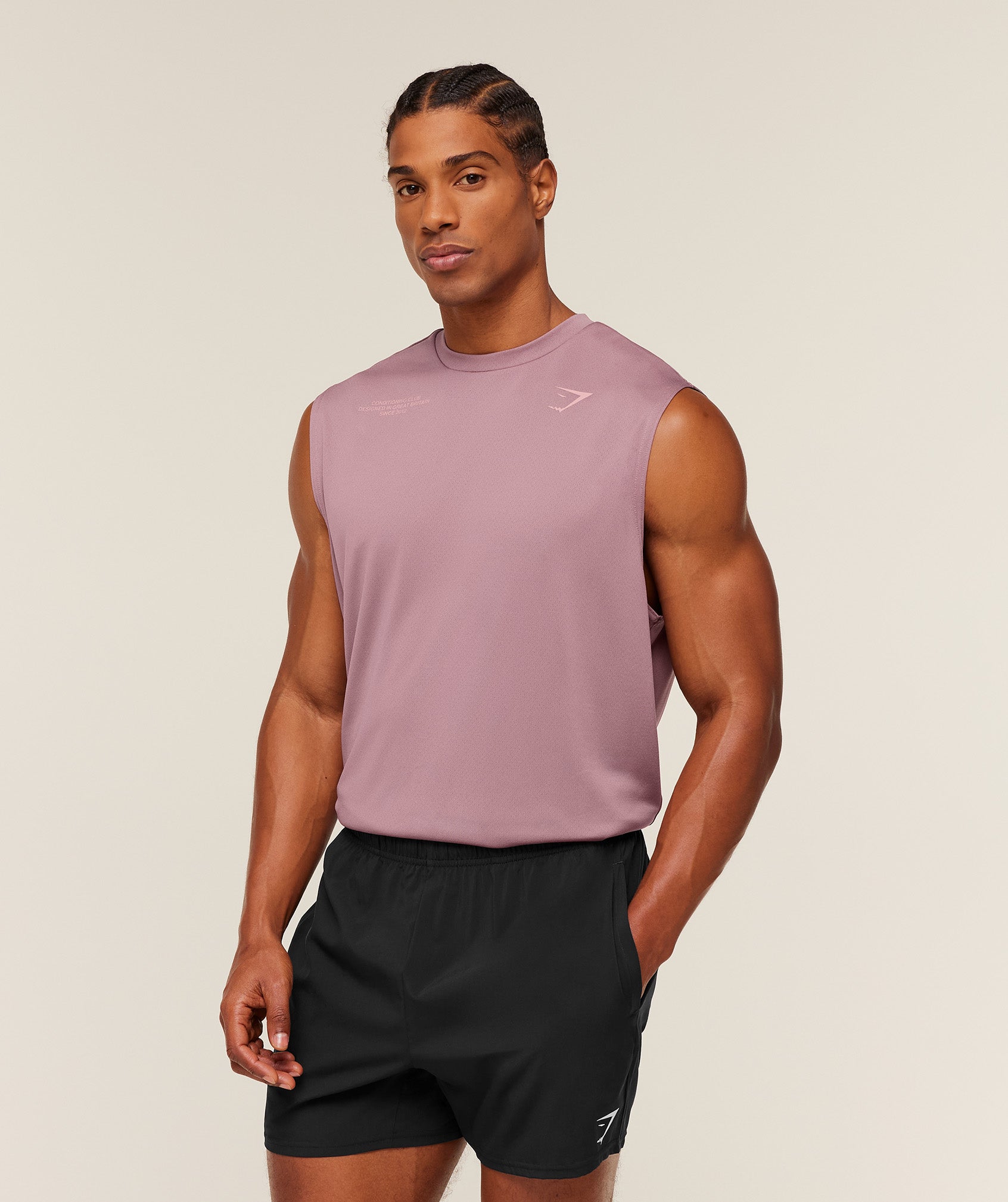 Gymshark Conditioning Club Tank 'GS Calm Pink GS Light Pink'