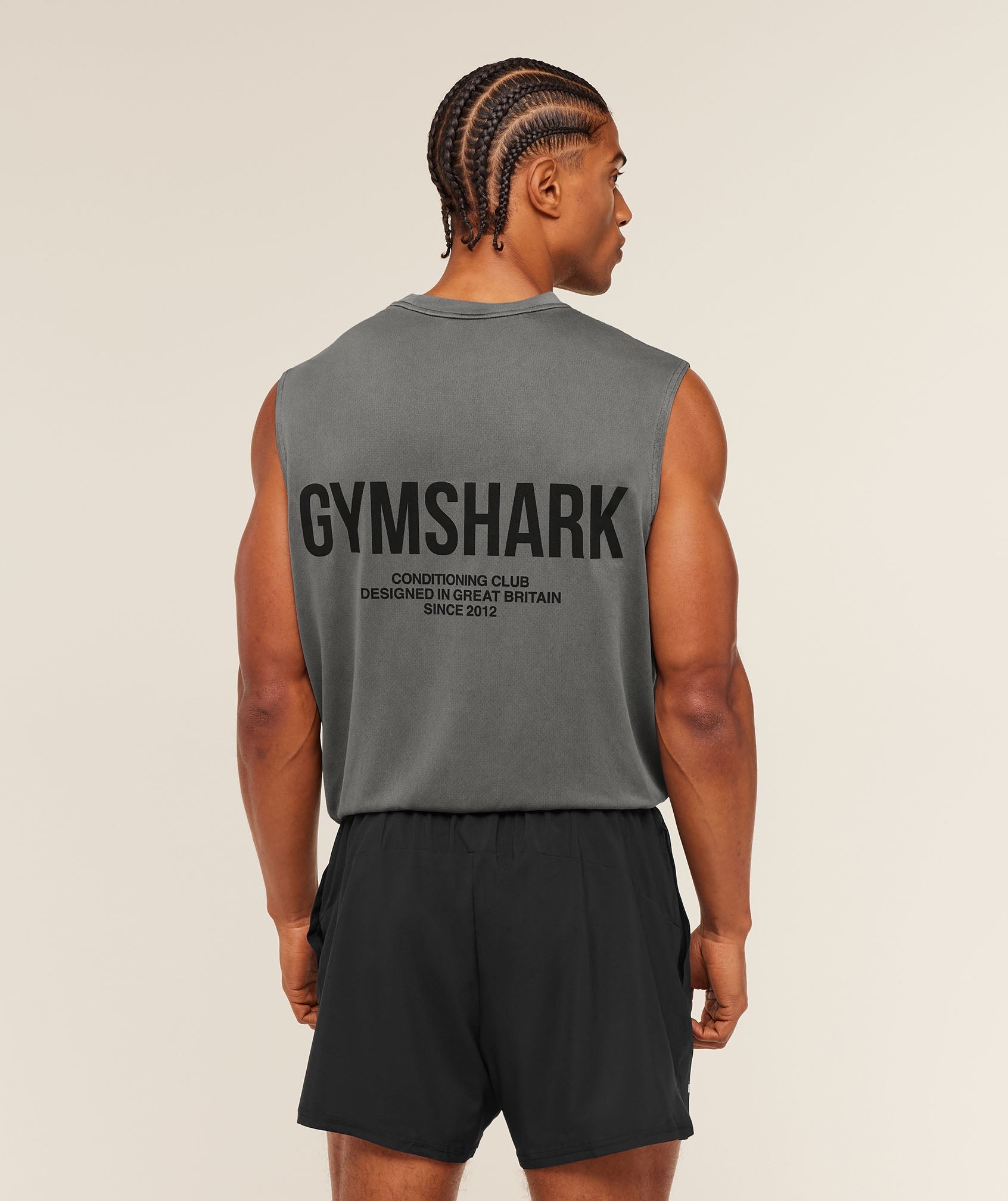 Gymshark Conditioning Club Washed Tank 'Black Wash'