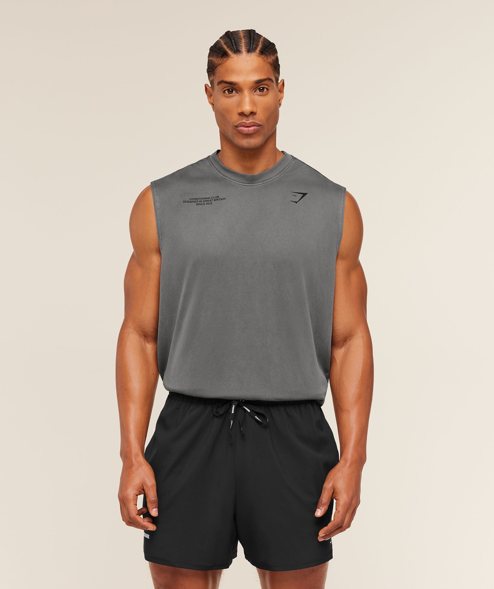 Gymshark Conditioning Club Washed Tank 'Black Wash'