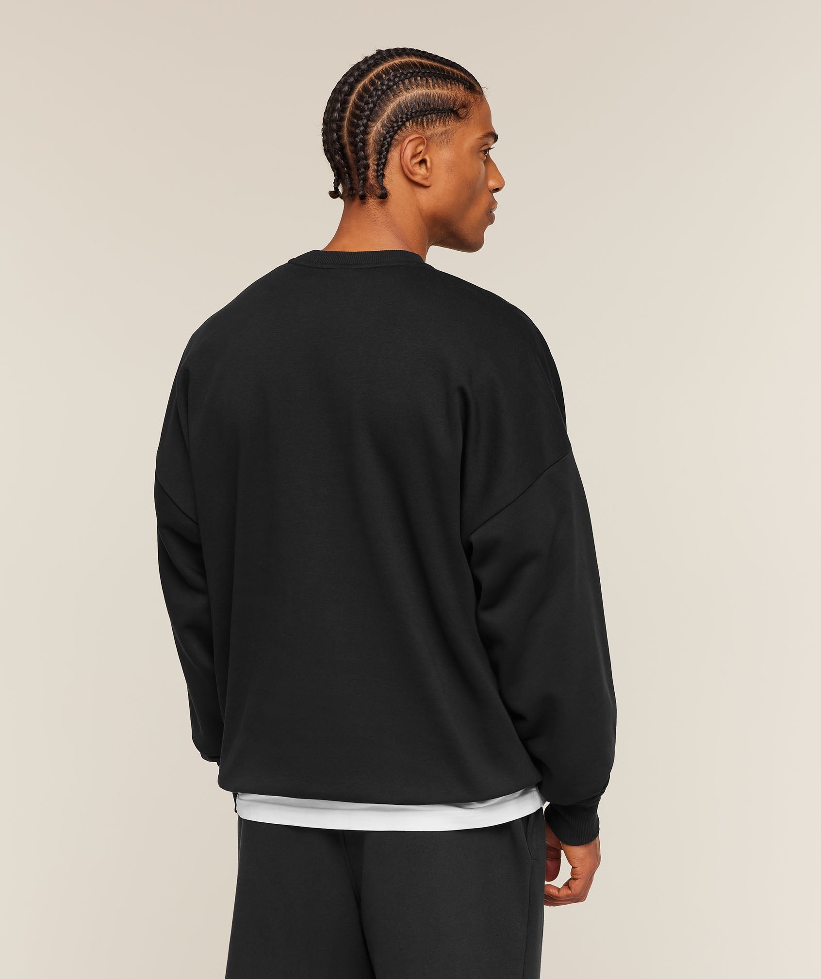 Gymshark Oversized Crest Crew 'Black'