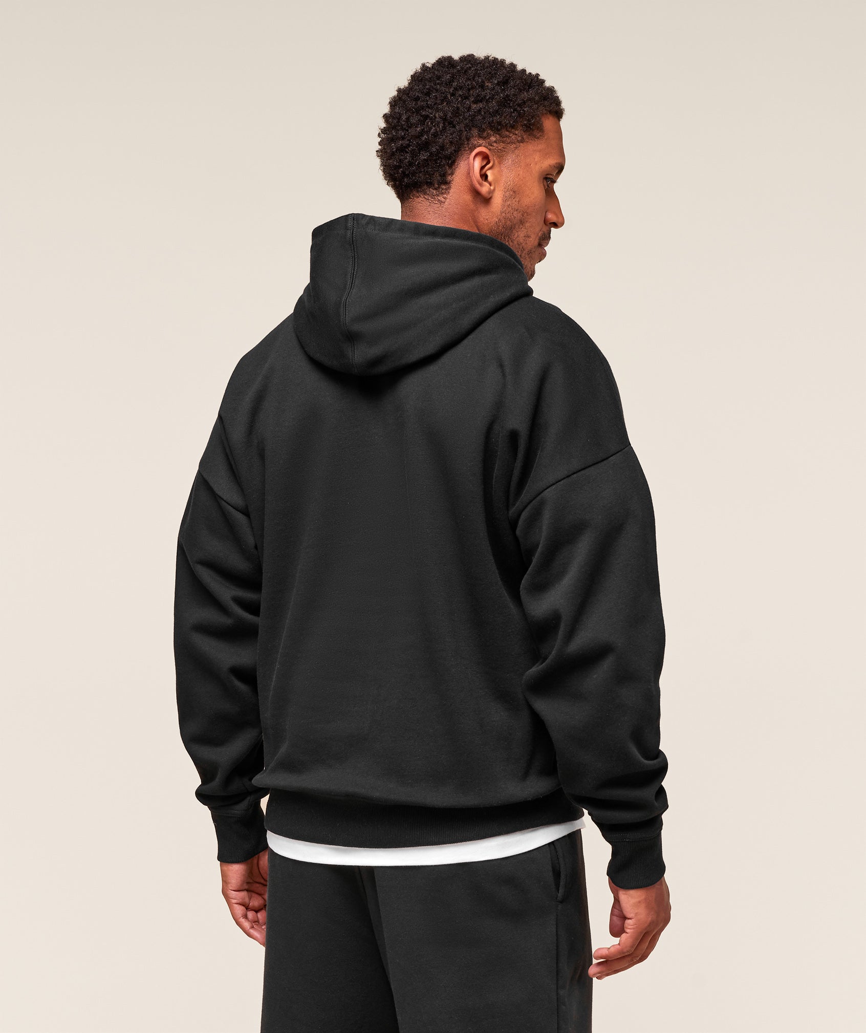 Gymshark Crest Oversized Hoodie 'Black'