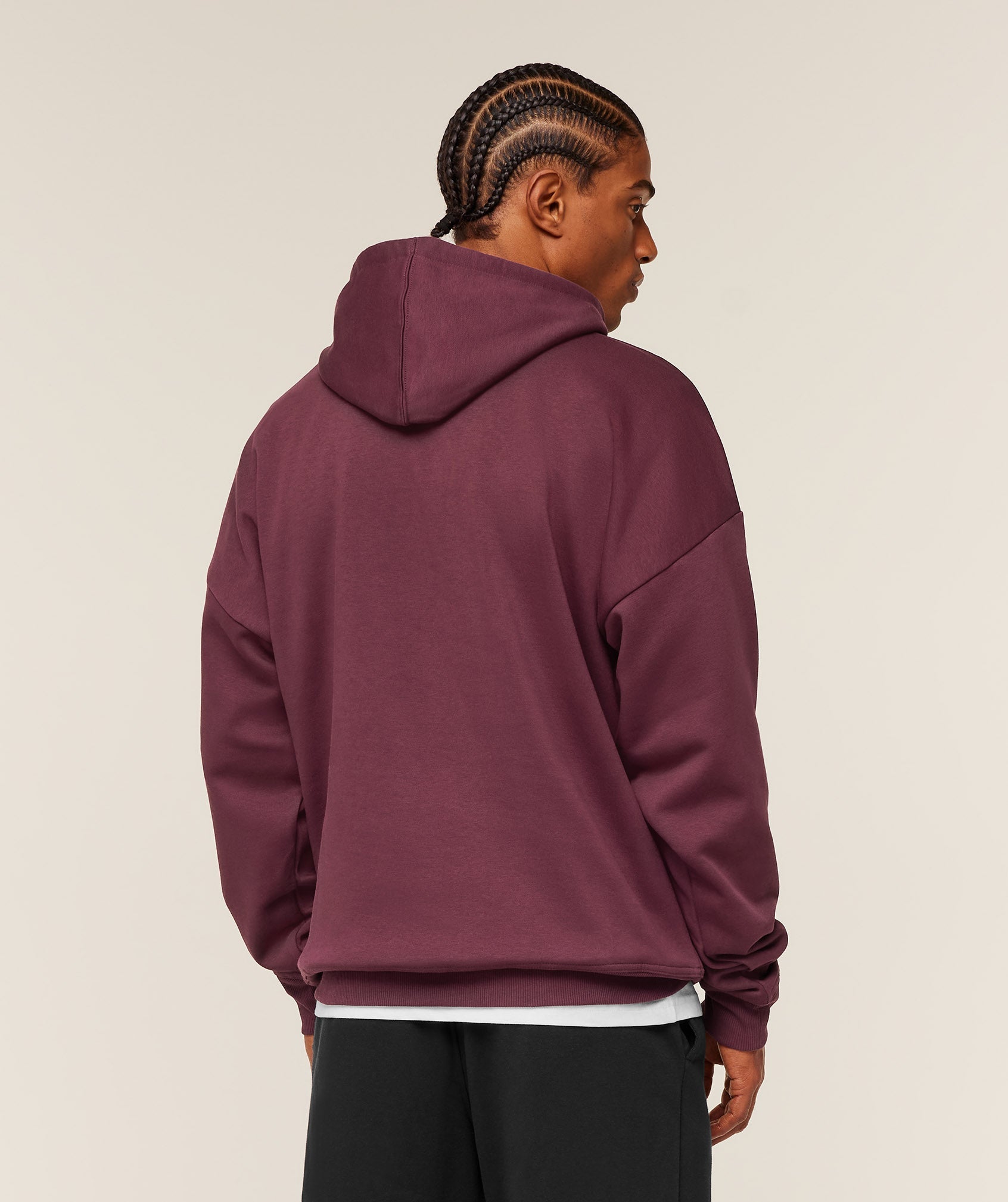 Gymshark Crest Oversized Hoodie 'GS Impact Burgundy'
