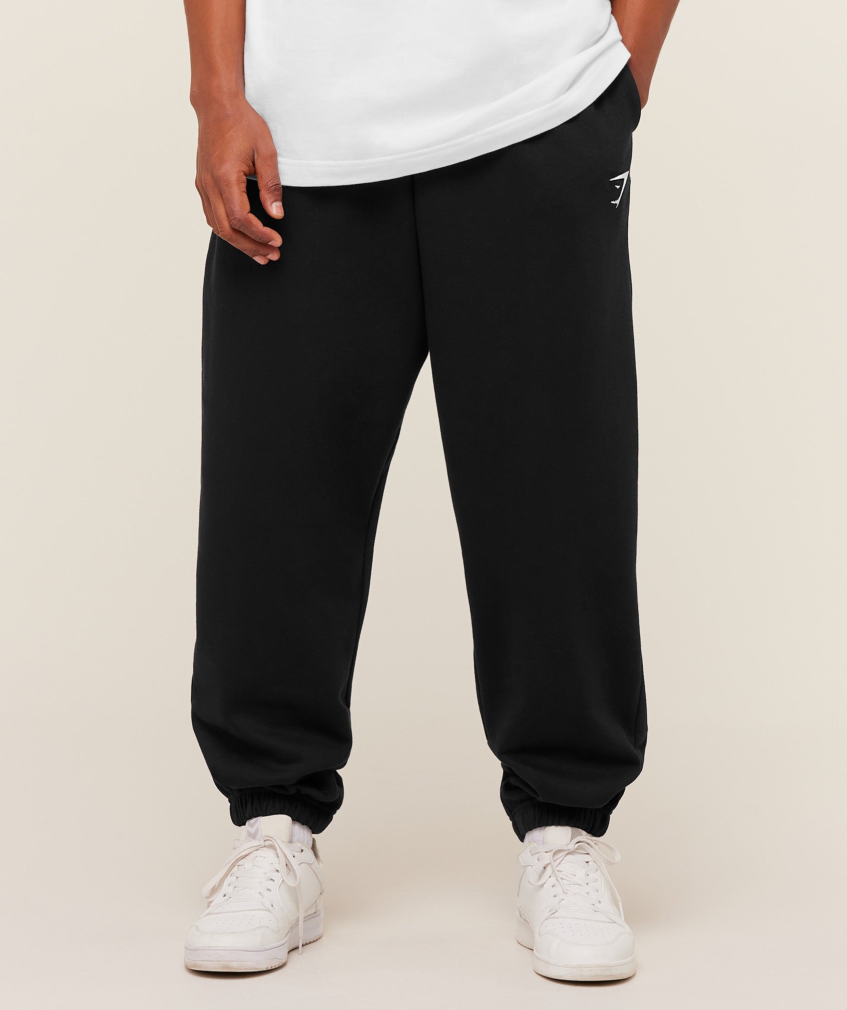 Gymshark Crest Oversized Joggers 'GS Black'