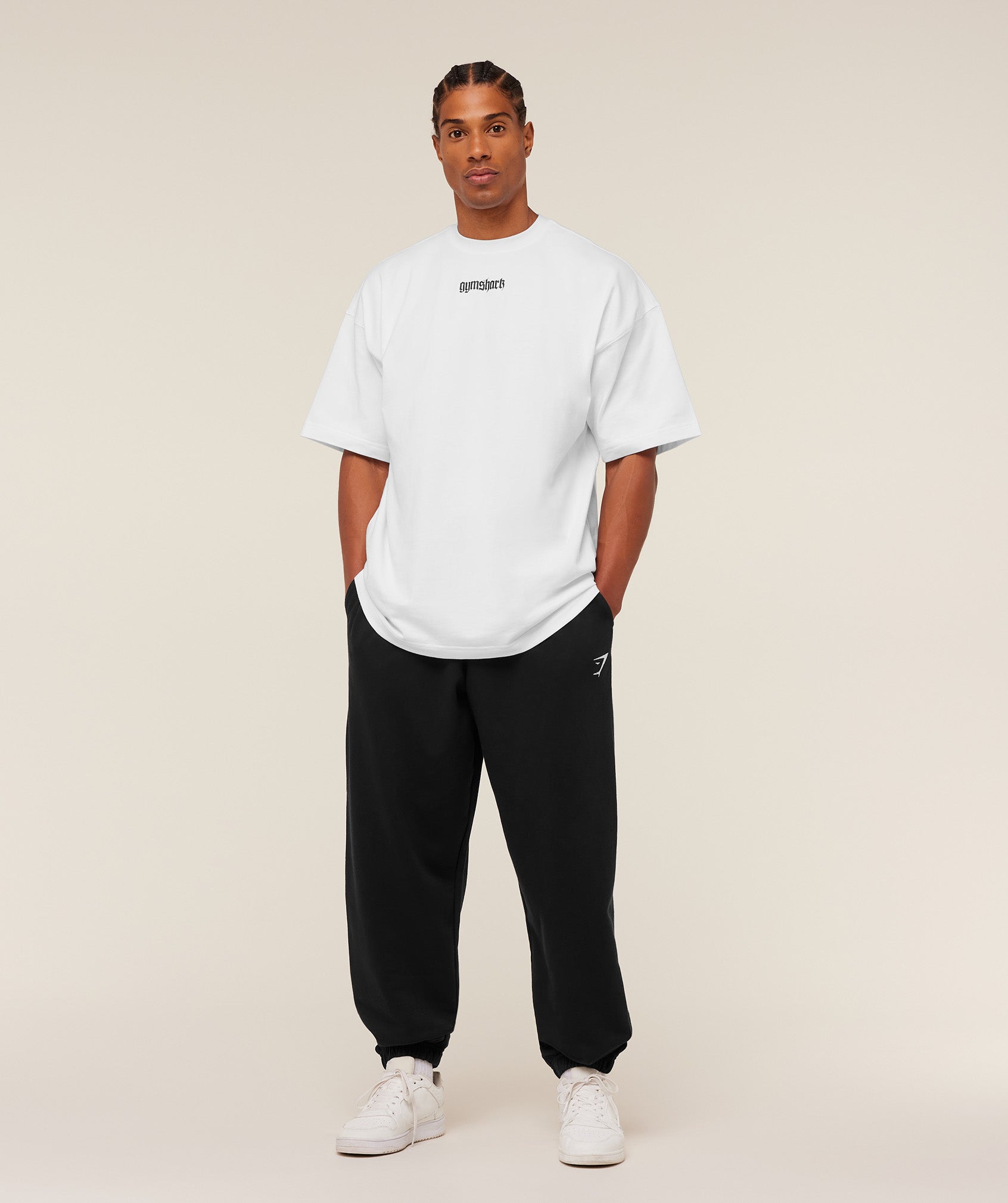 Gymshark Crest Oversized Joggers 'GS Black'