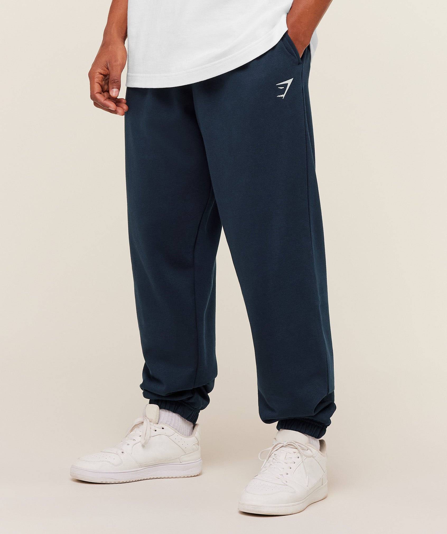 Gymshark Crest Oversized Joggers 'GS Navy'