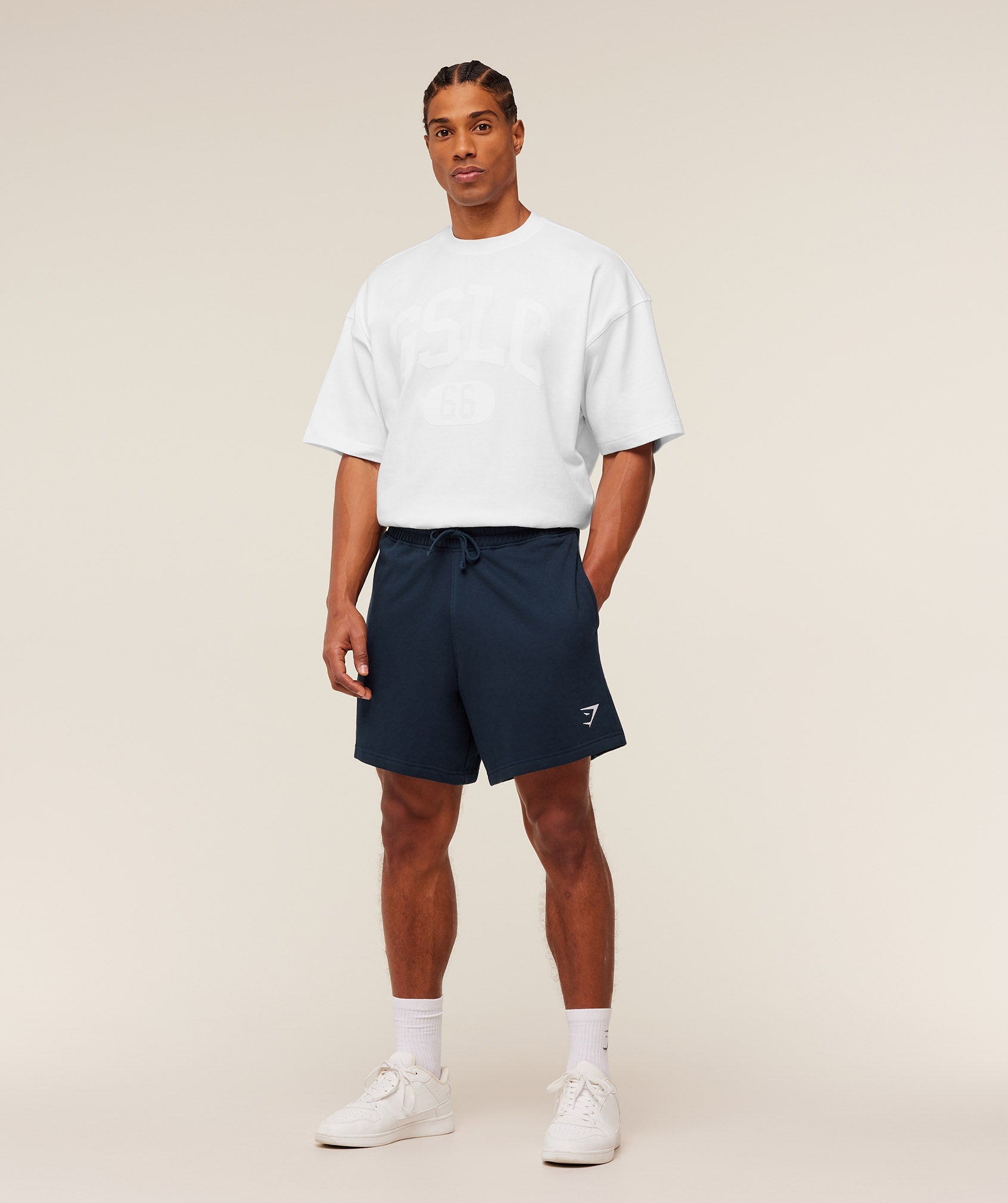 Gymshark Crest Shorts 'GS Navy'