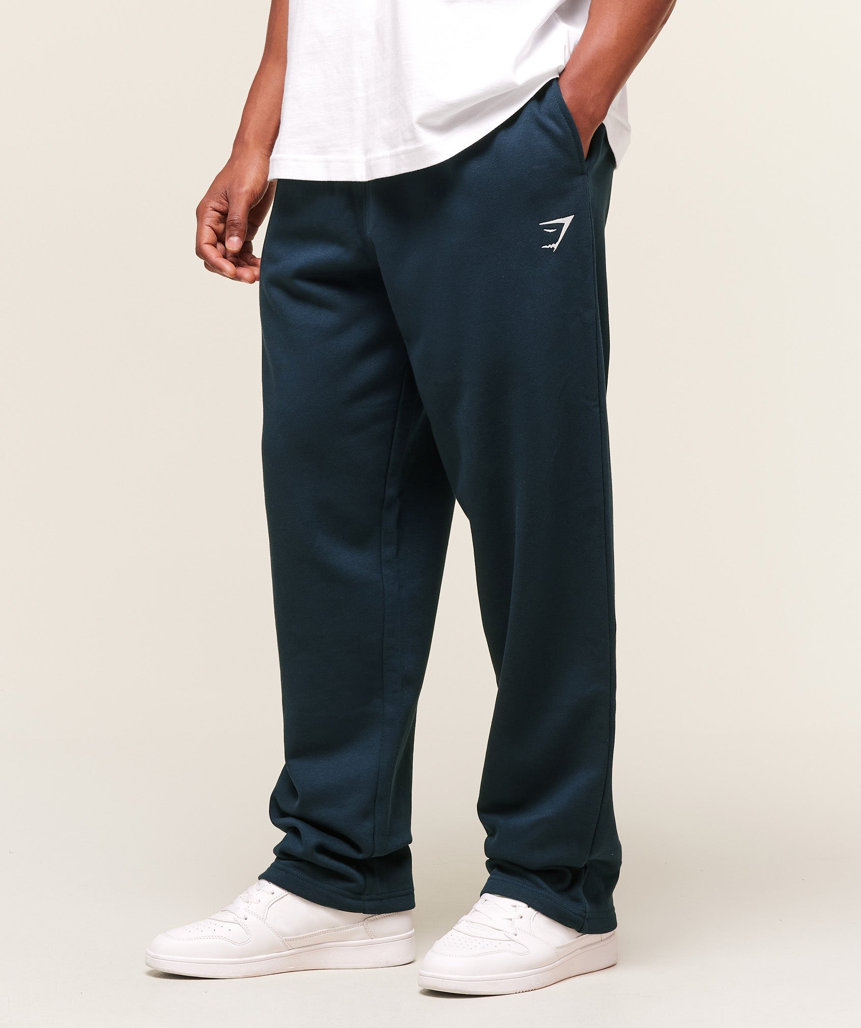 Gymshark Crest Straight Leg Joggers 'Navy'