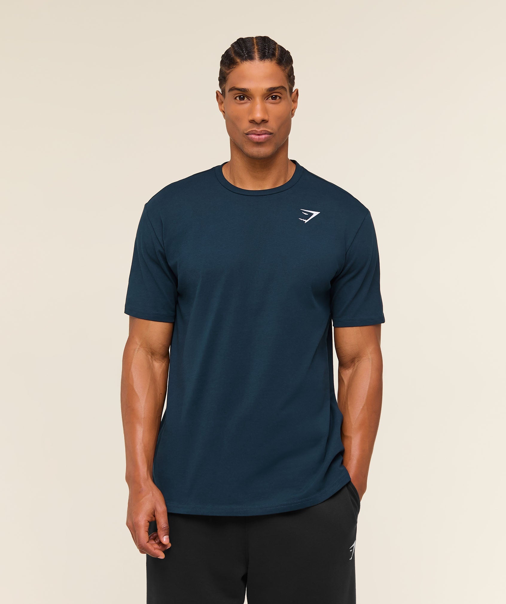 Gymshark Crest T-Shirt 'Navy'