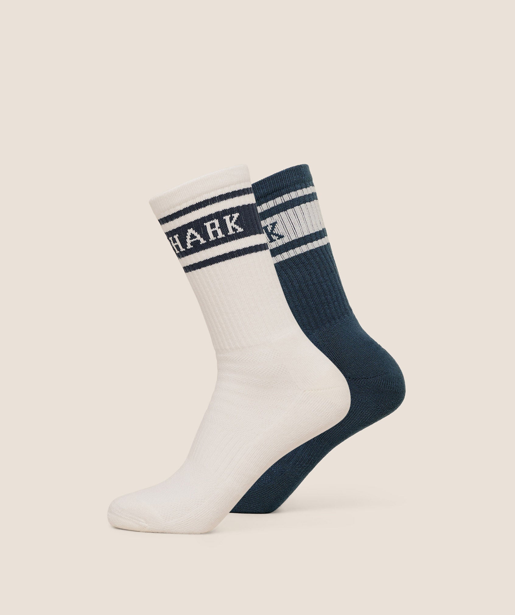Gymshark Collegiate Crew Sock 2pk 'GS Stealth Blue'