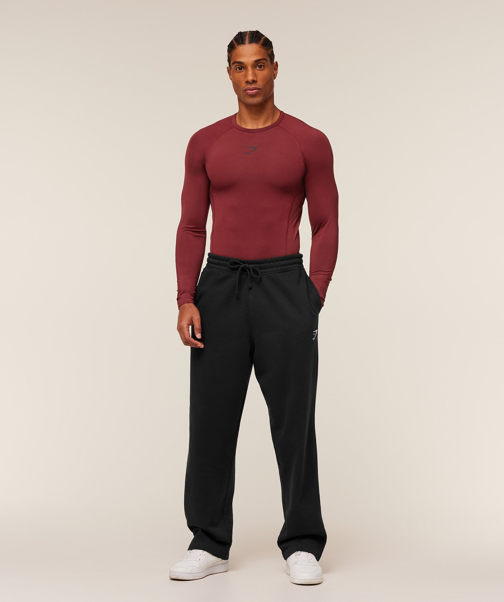 Gymshark Element Baselayer Long Sleeve T-Shirt 'Sets Red'