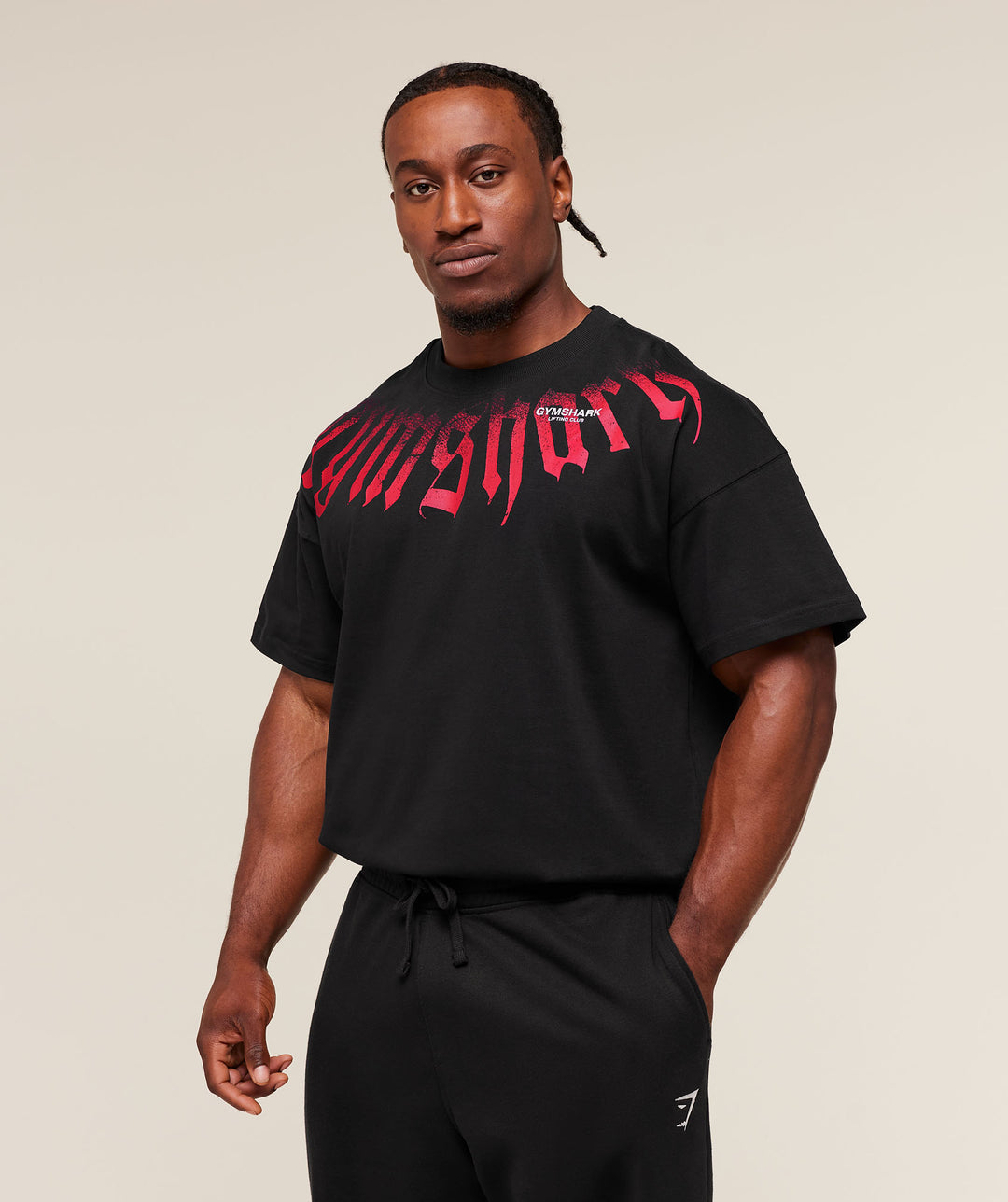 Gymshark Fade Graphic T-Shirt 'GS Black'