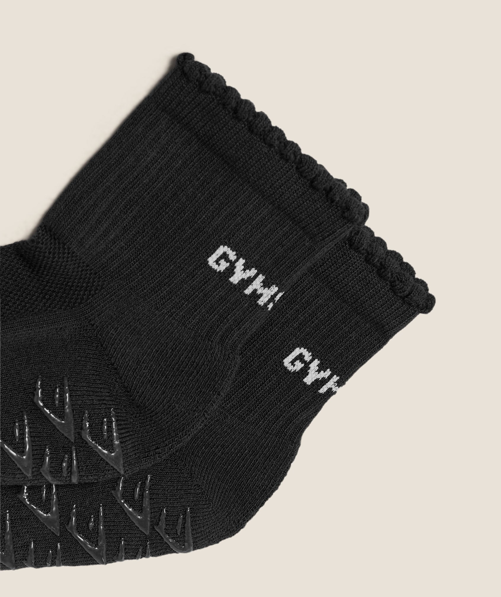 Gymshark Frill Pilates Midi Sock 'GS Black'