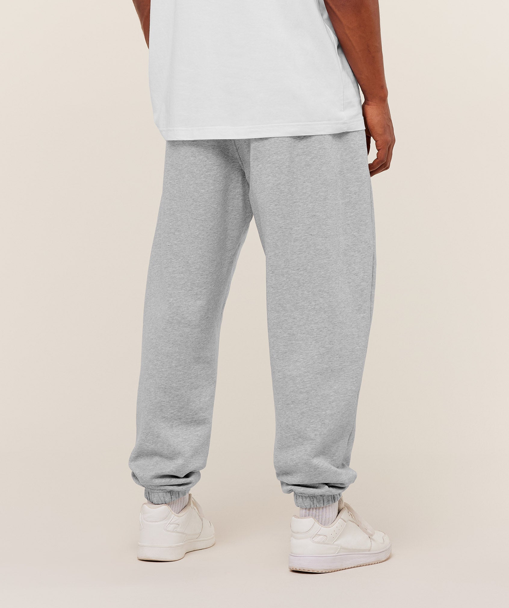 Gymshark Athletic Division Graphic Joggers 'Light Grey Core Marl'