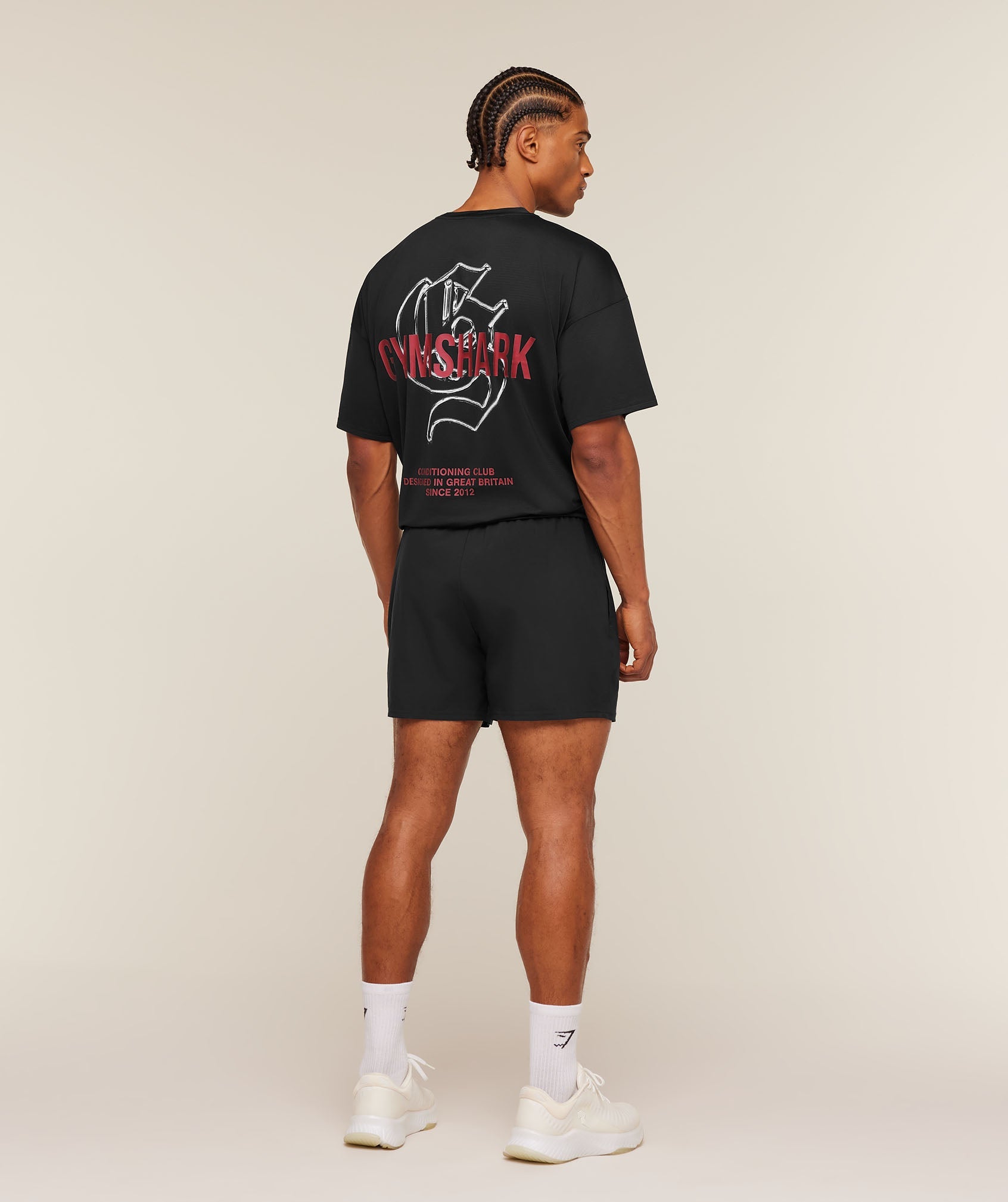 Gymshark Chrome Graphic T-Shirt 'Black'