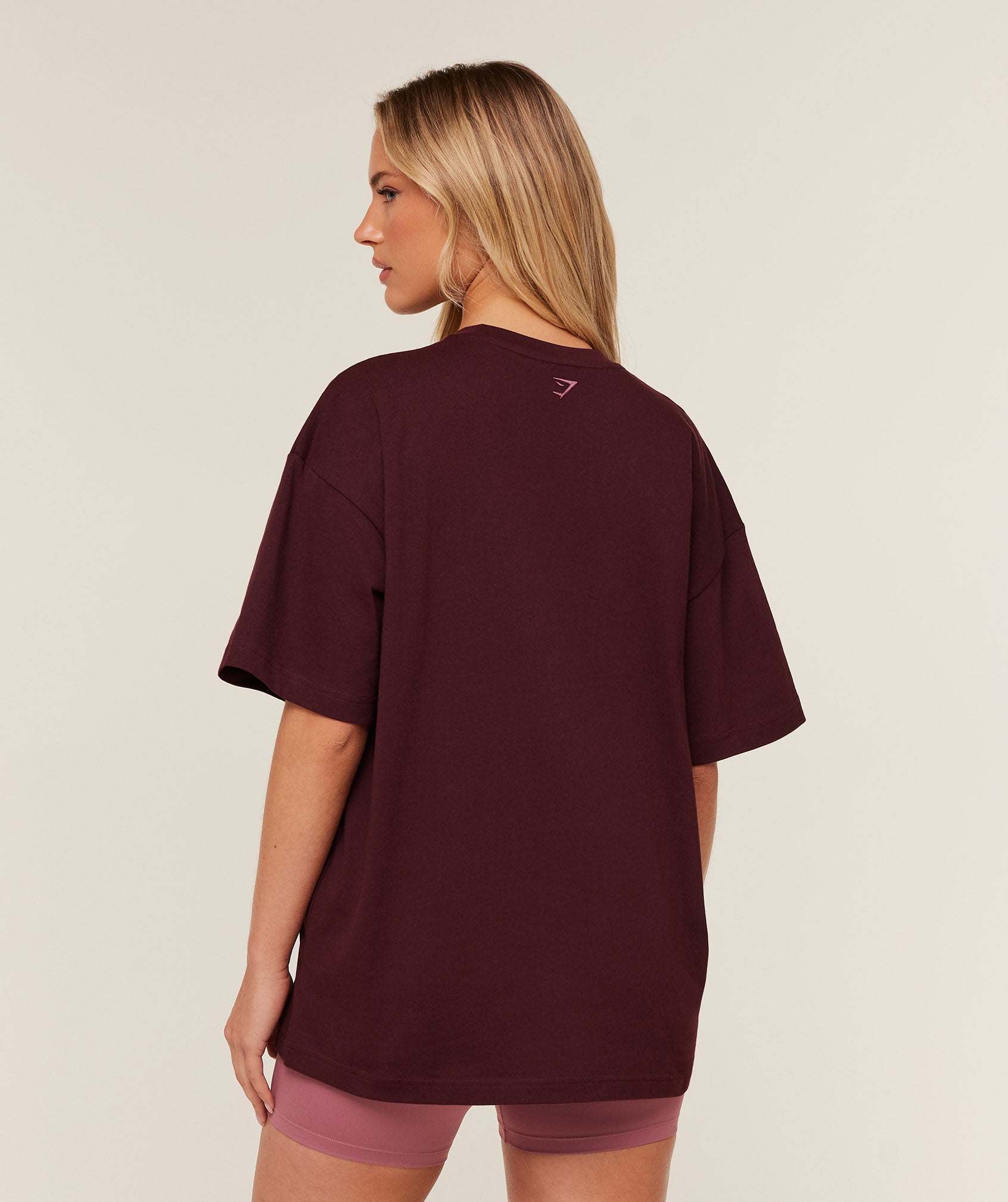 Gymshark Collegiate Graphic T-Shirt 'GS Rich Maroon'