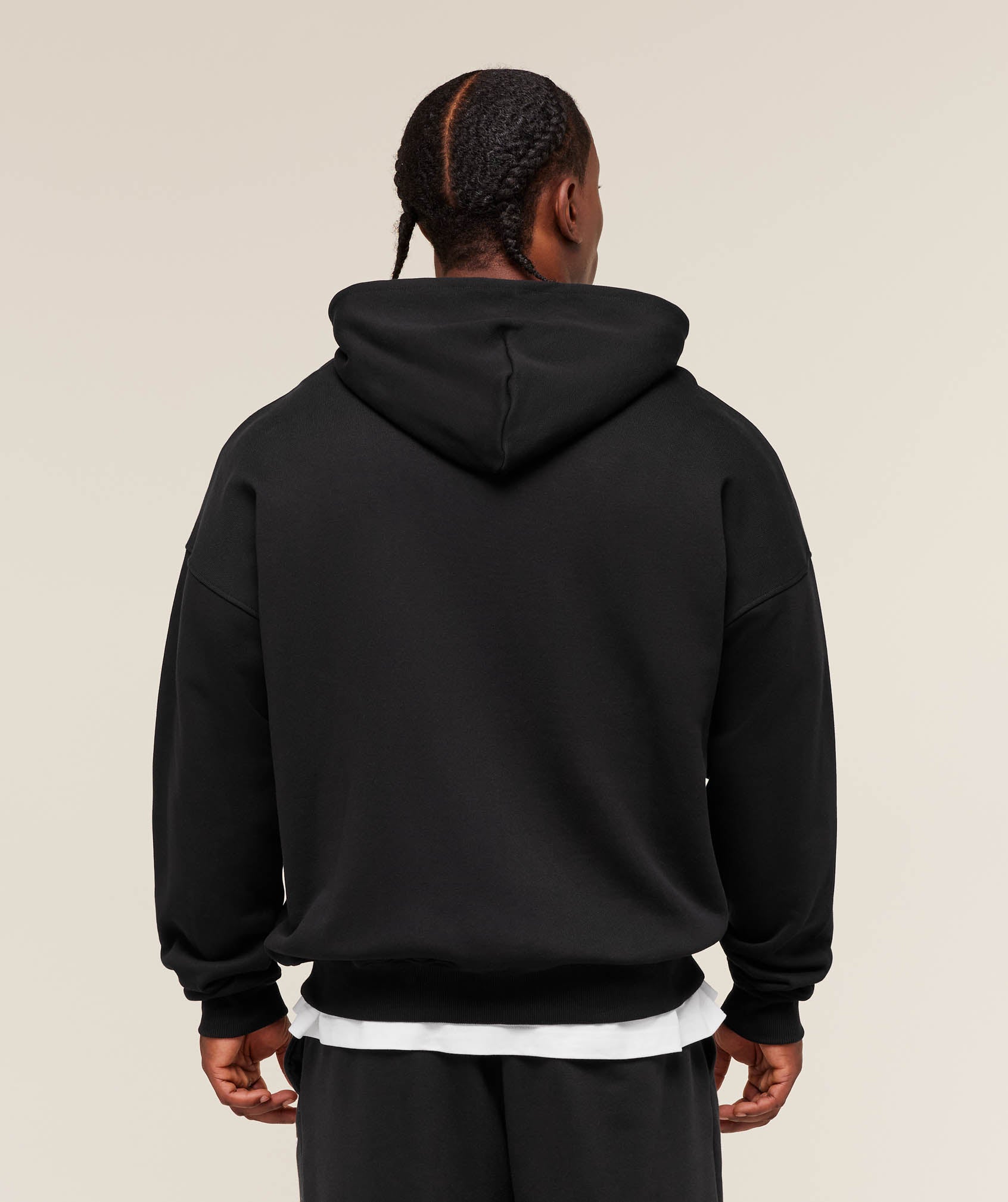 Gymshark Fade Graphic Zip Up Hoodie 'Black'